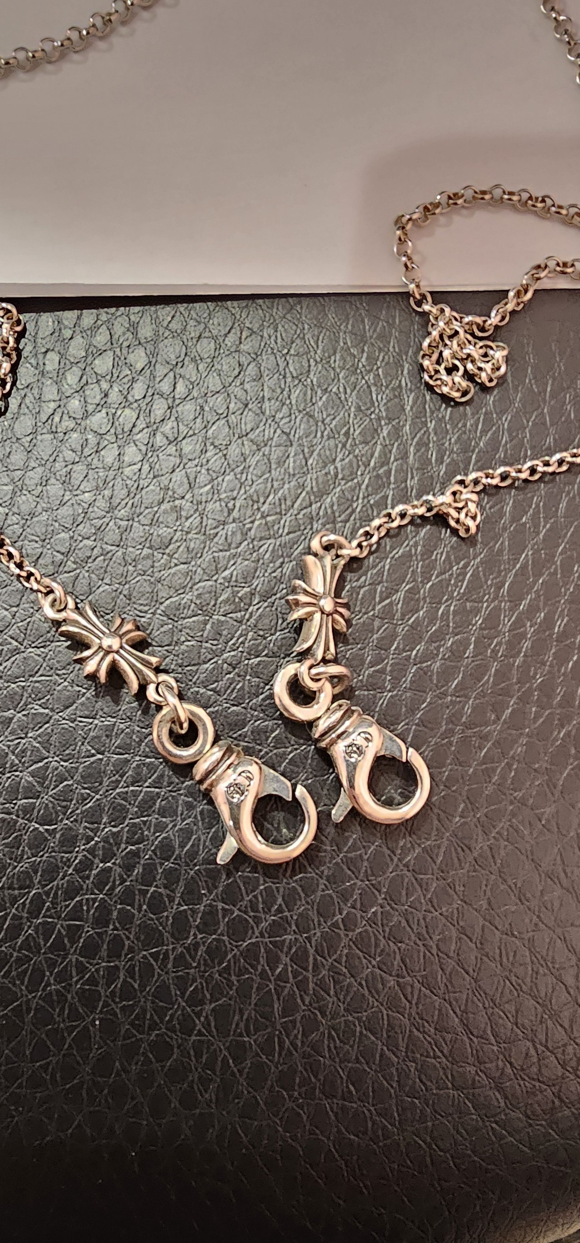 Chrome Hearts Chrome Hearts Roll Chain 2 Clip Lobster Clasps