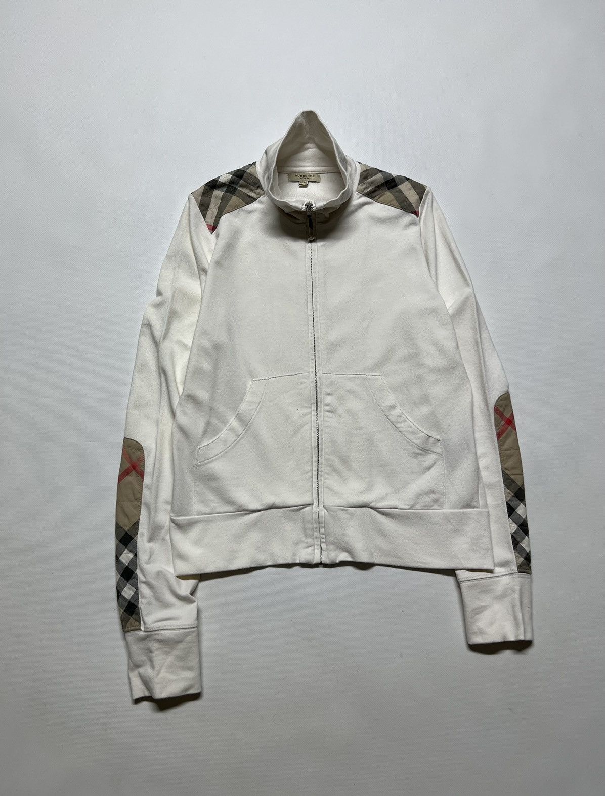 Burberry × Vintage Vintage Y2k Burberry London 🤍 Nova Check Zip Sweatshirt 00’s Size M / US 6-8 / IT 42-44 - 3 Thumbnail