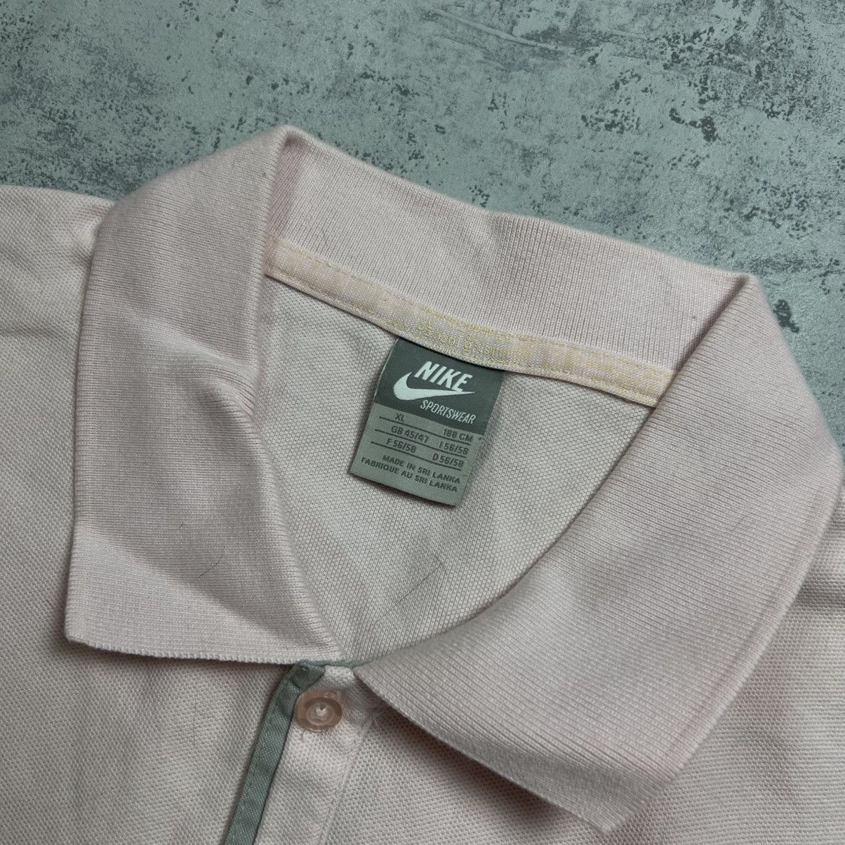 Nike 00s NIKE RETRO LOGO VINTAGE Y2K STRIPED BUTTON UP POLO SHIRT Size US L / EU 52-54 / 3 - 6 Thumbnail