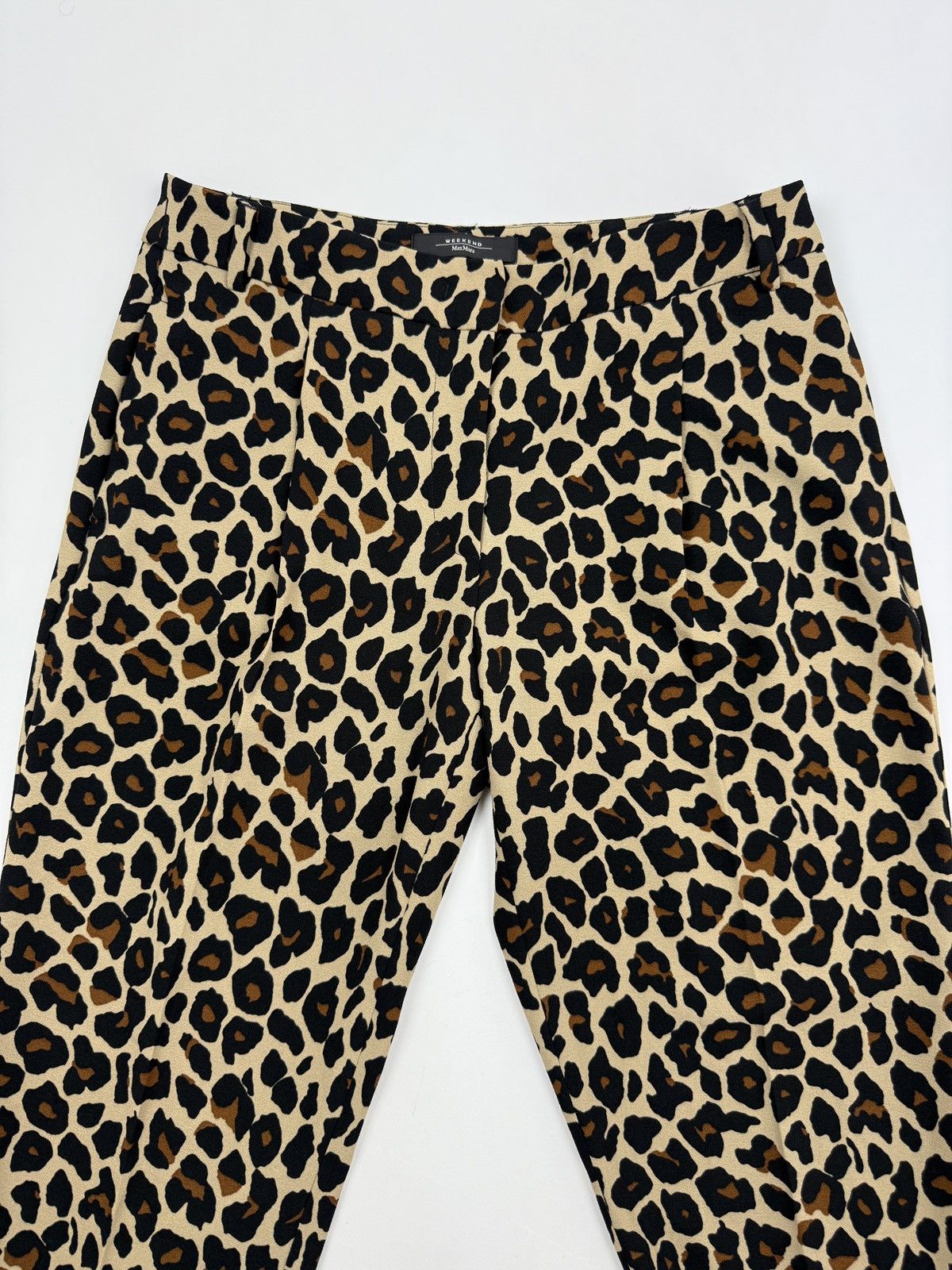 Weekend Max Mara Weekend Max Mara Cheetah Animal Print Capri Cropped Trousers Size 30" / US 8 / IT 44 - 2 Thumbnail