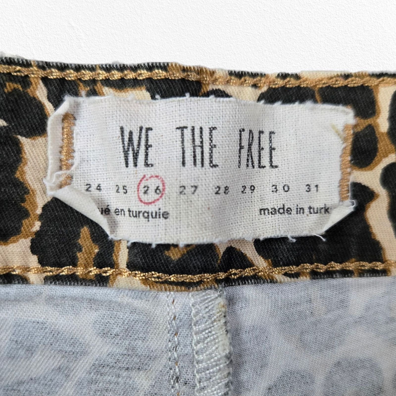 Other We The Free Leopard Print High Rise Jeggings Size 26 Size 26" / US 2 / IT 38 - 5 Thumbnail