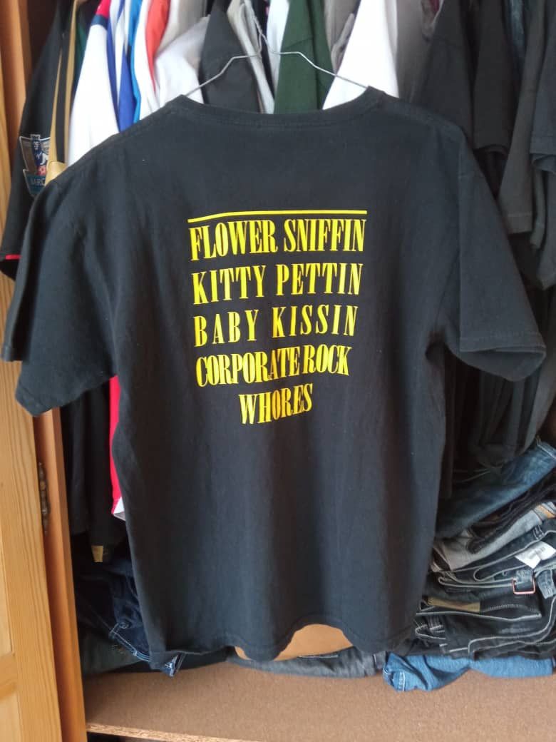 Band Tees × Nirvana × Vintage Nirvana "Flower Sniffin Kitty Pettin..." 1992 Smiley T-Shirt Size US M / EU 48-50 / 2 - 3 Thumbnail