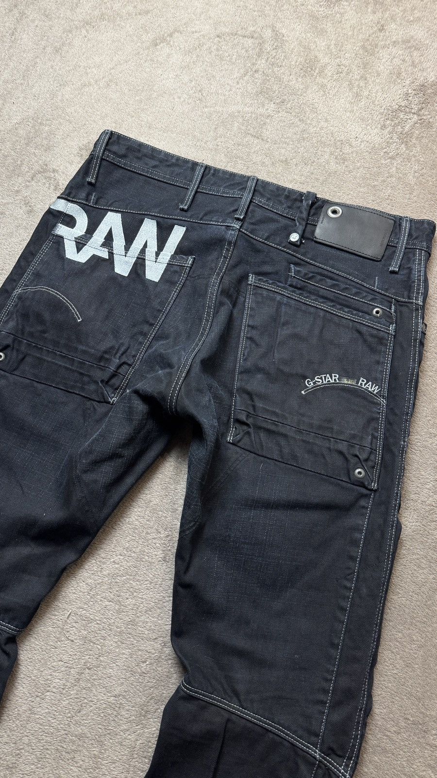 Japanese Brand Y2K G-Star Vintage Faded Logo Jeans LGB evisu dolce gabban Size US 32 / EU 48 - 2 Thumbnail