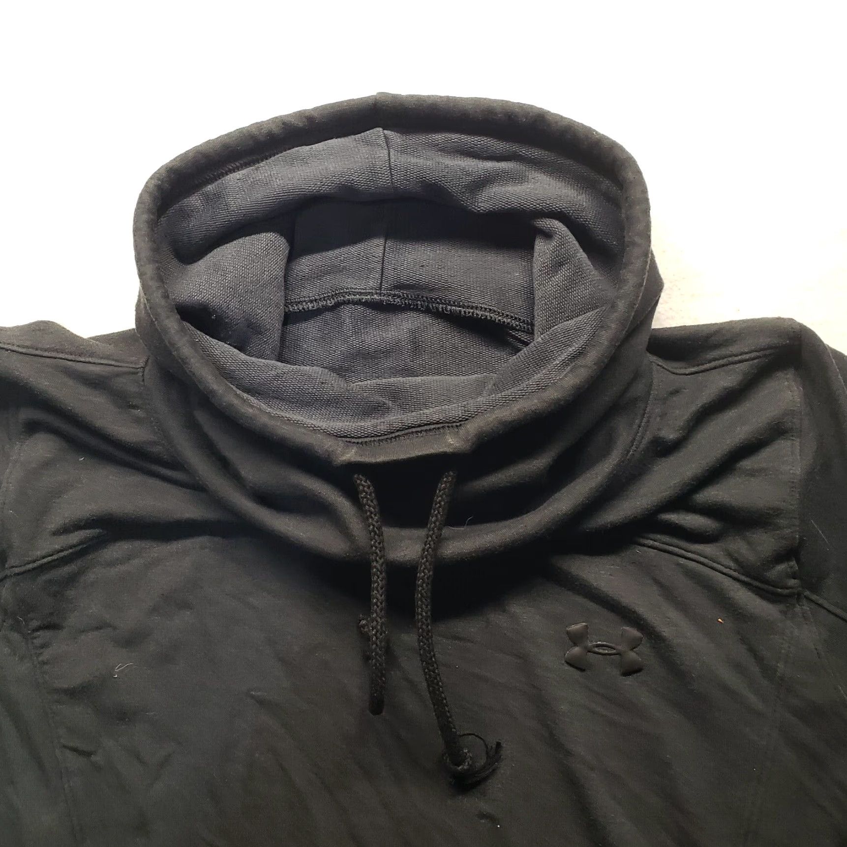 Under Armour Under Armour Sweatshirt Turtleneck Dark Gray Long Sleeve Women M Medium Pullover Regular Lightweight Fleece Solid Logo Size M / US 6-8 / IT 42-44 - 2 Thumbnail