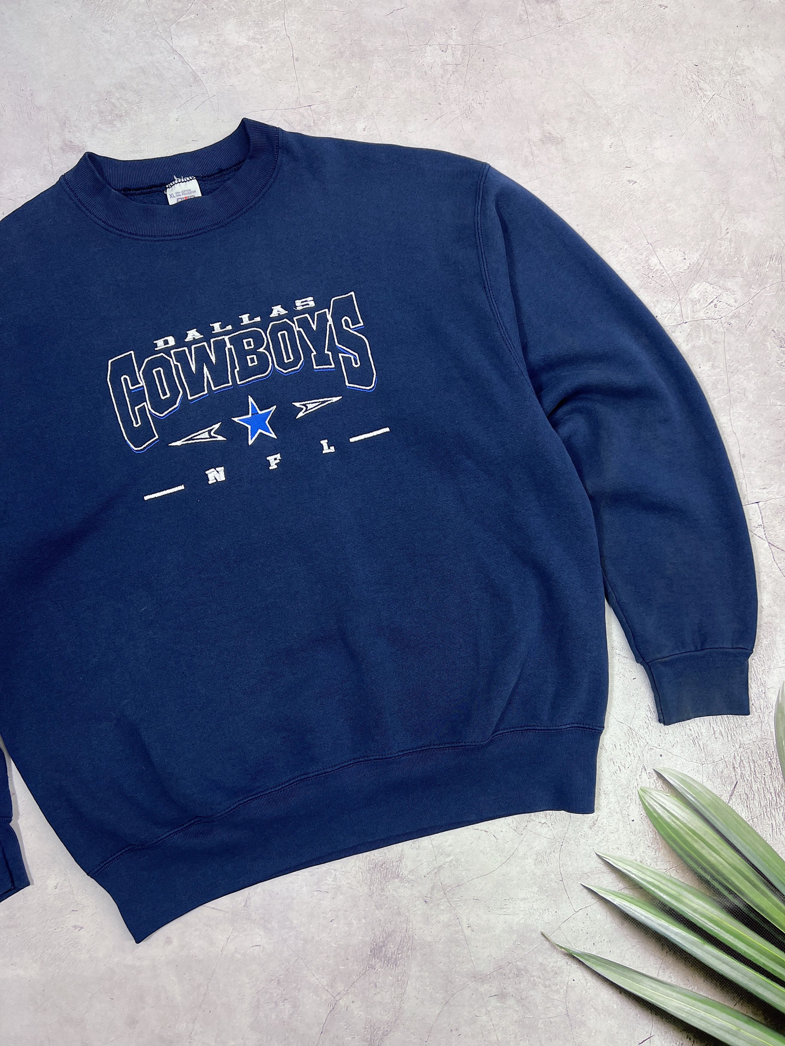 NFL × Vintage Vintage Dallas Cowboys NFL Sweatshirt by BVD Size US XL / EU 56 / 4 - 4 Thumbnail