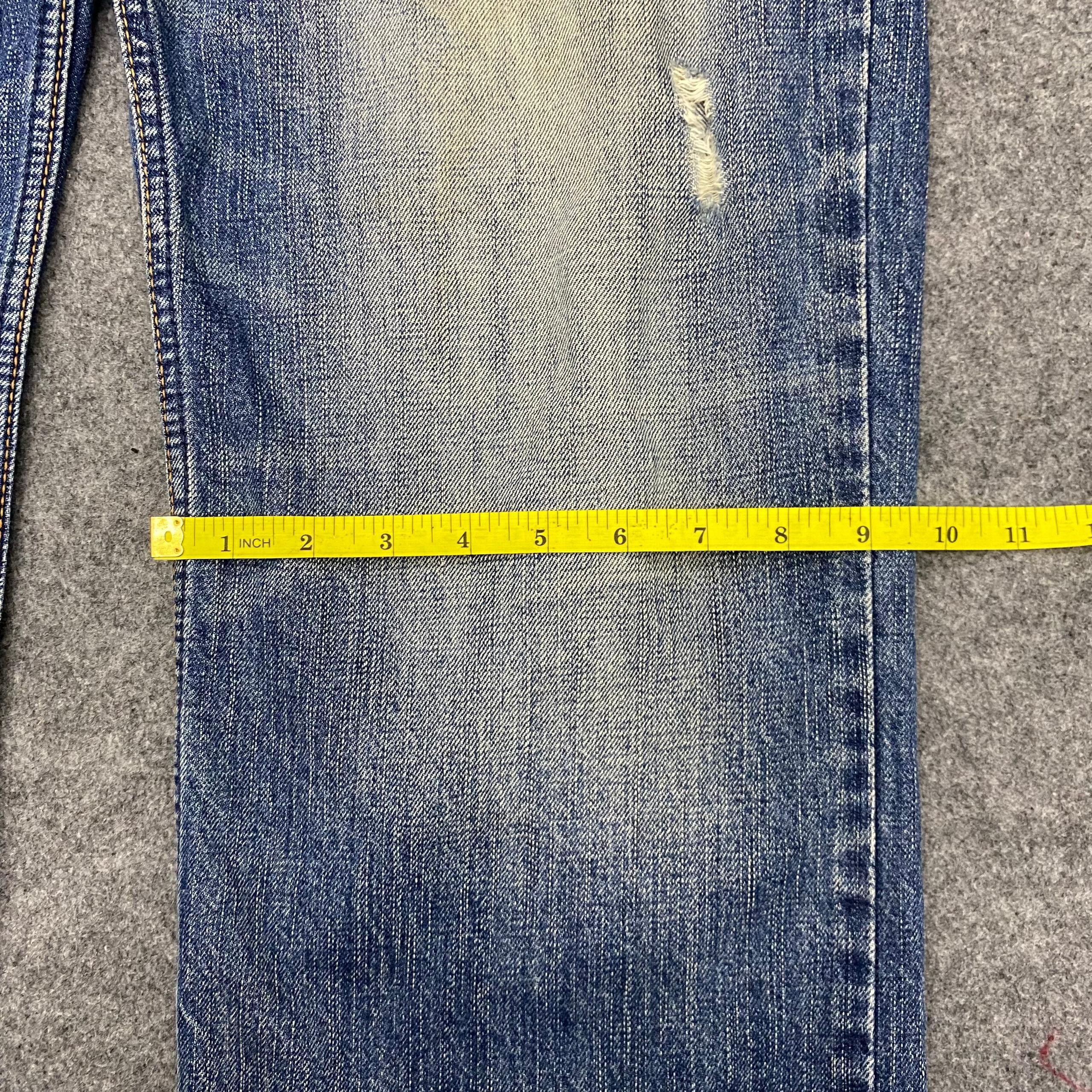 American Eagle Outfitters 💥Vintage American Eagle Qutfitters Distressed Denim Size US 36 / EU 52 - 6 Thumbnail