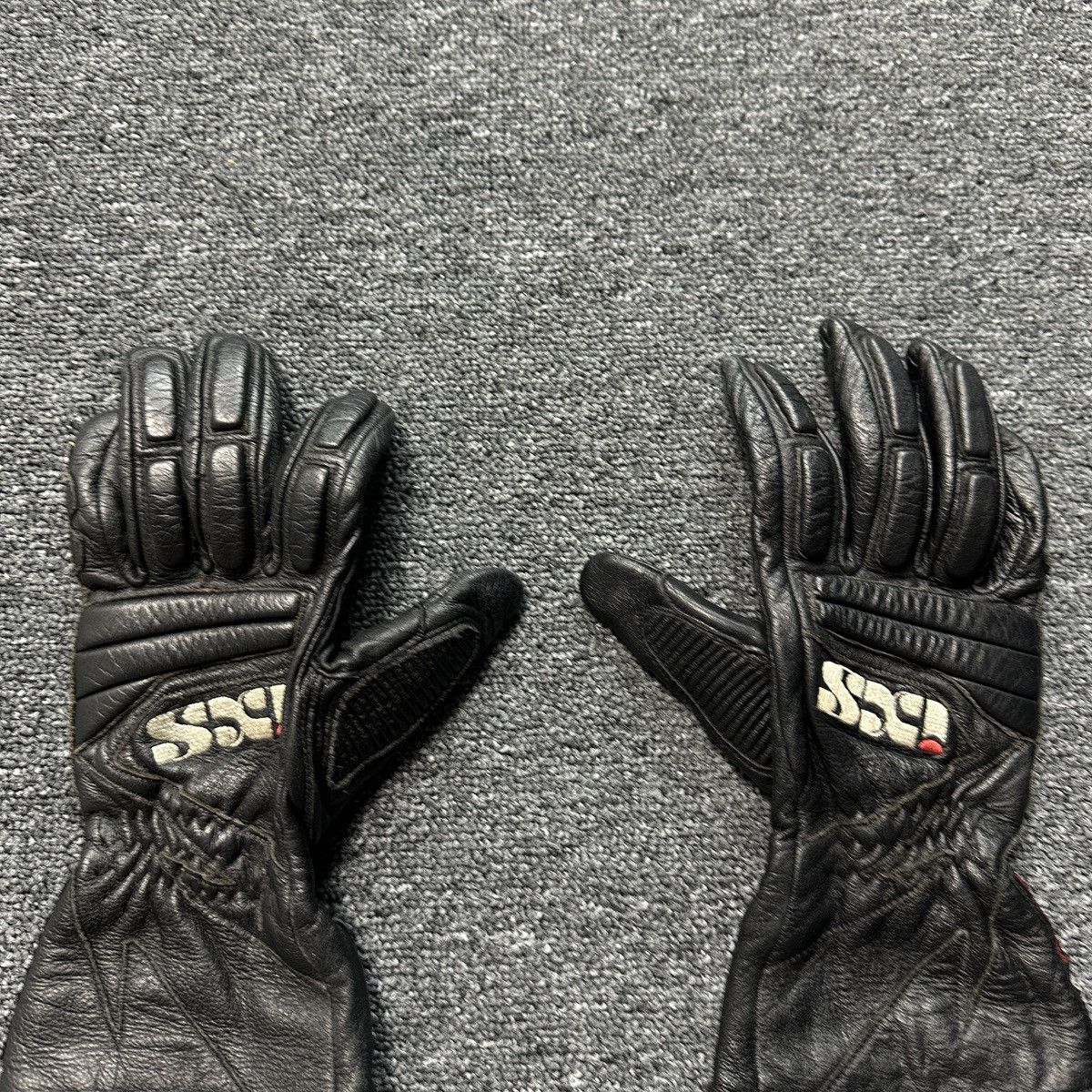 Genuine Leather Vintage IXS Leather Biker Moto Gloves Size ONE SIZE - 4 Thumbnail