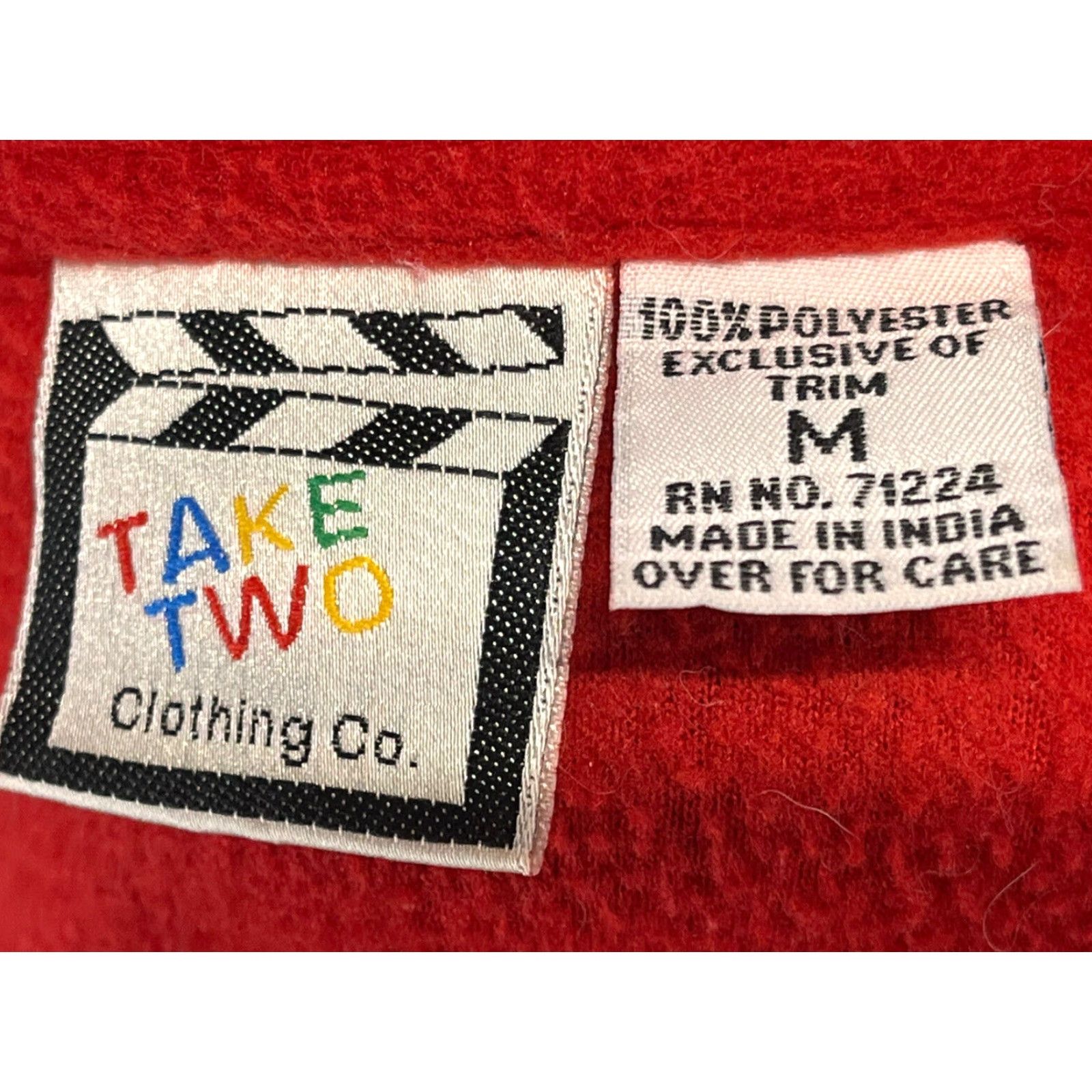 Vintage VINTAGE Take Two Fleece Jacket Womens Christmas Cats Medium Red | Jacket | Women | Vintage 2000s Size M / US 6-8 / IT 42-44 - 7 Thumbnail