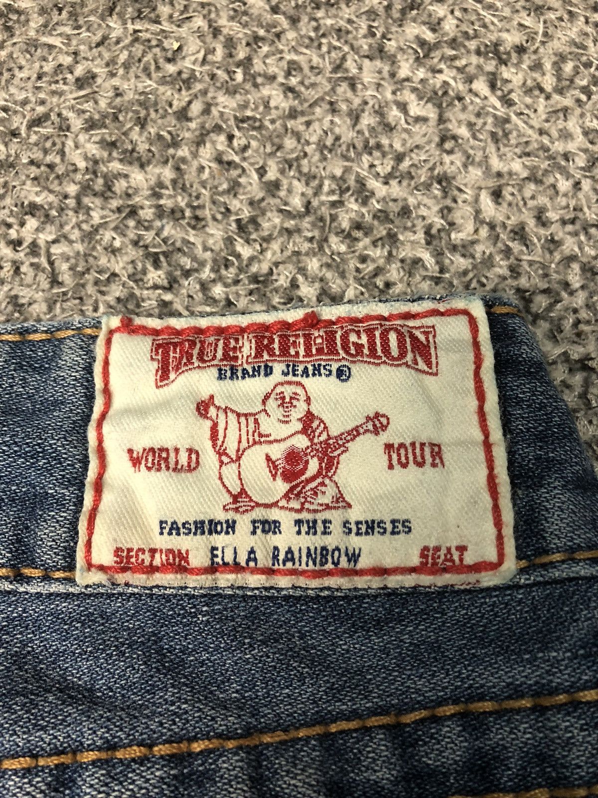 Japanese Brand × True Religion × Vintage Vintage Faded Blue True Religion Ella Rainbow Flare Jeans Size 30" / US 8 / IT 44 - 8 Thumbnail