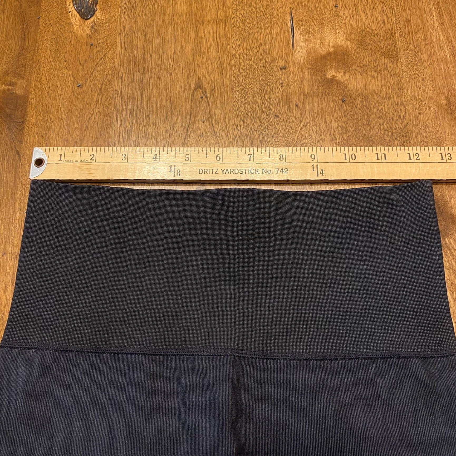 Spanx Spanx Leggings Women Medium BlackGray Ruffled High Waist 25x26 Athletic Activewear Workout Size 32" / US 10 / IT 46 - 4 Thumbnail