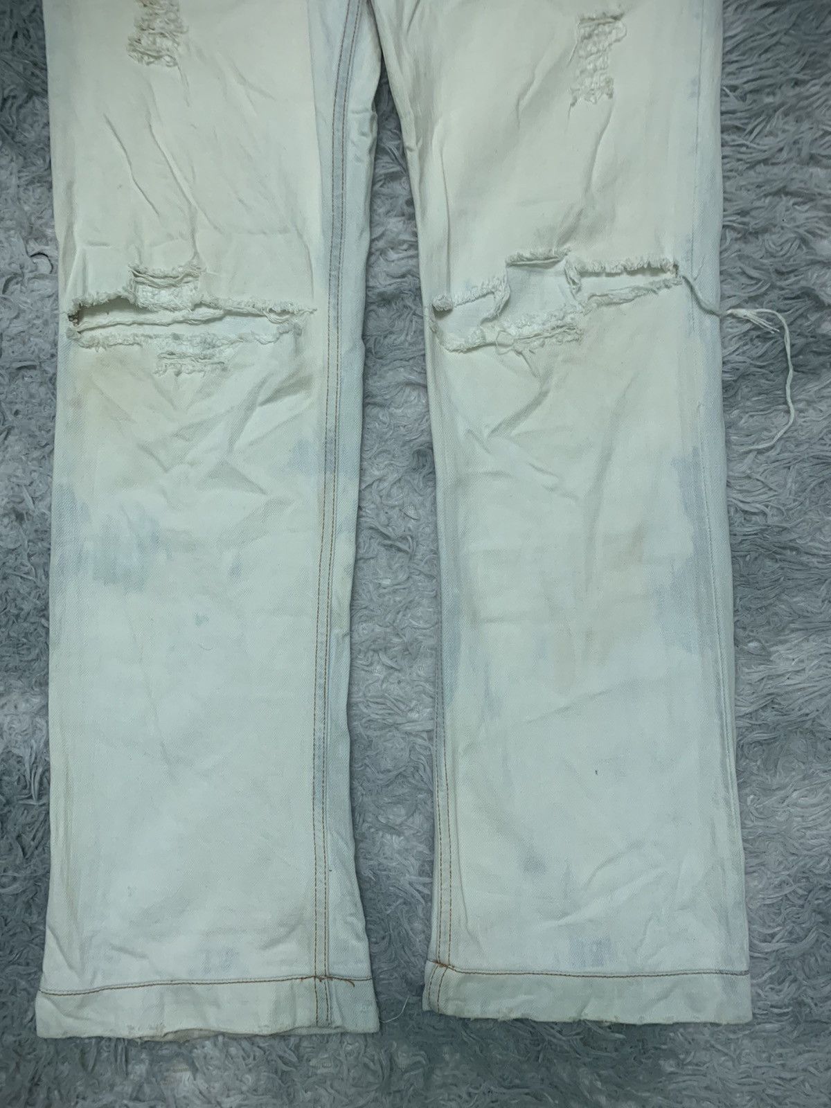 Dolce & Gabbana SS 2002 DOLCE GABANNA FLARE DISTRESSED PANT Size US 30 / EU 46 - 3 Thumbnail