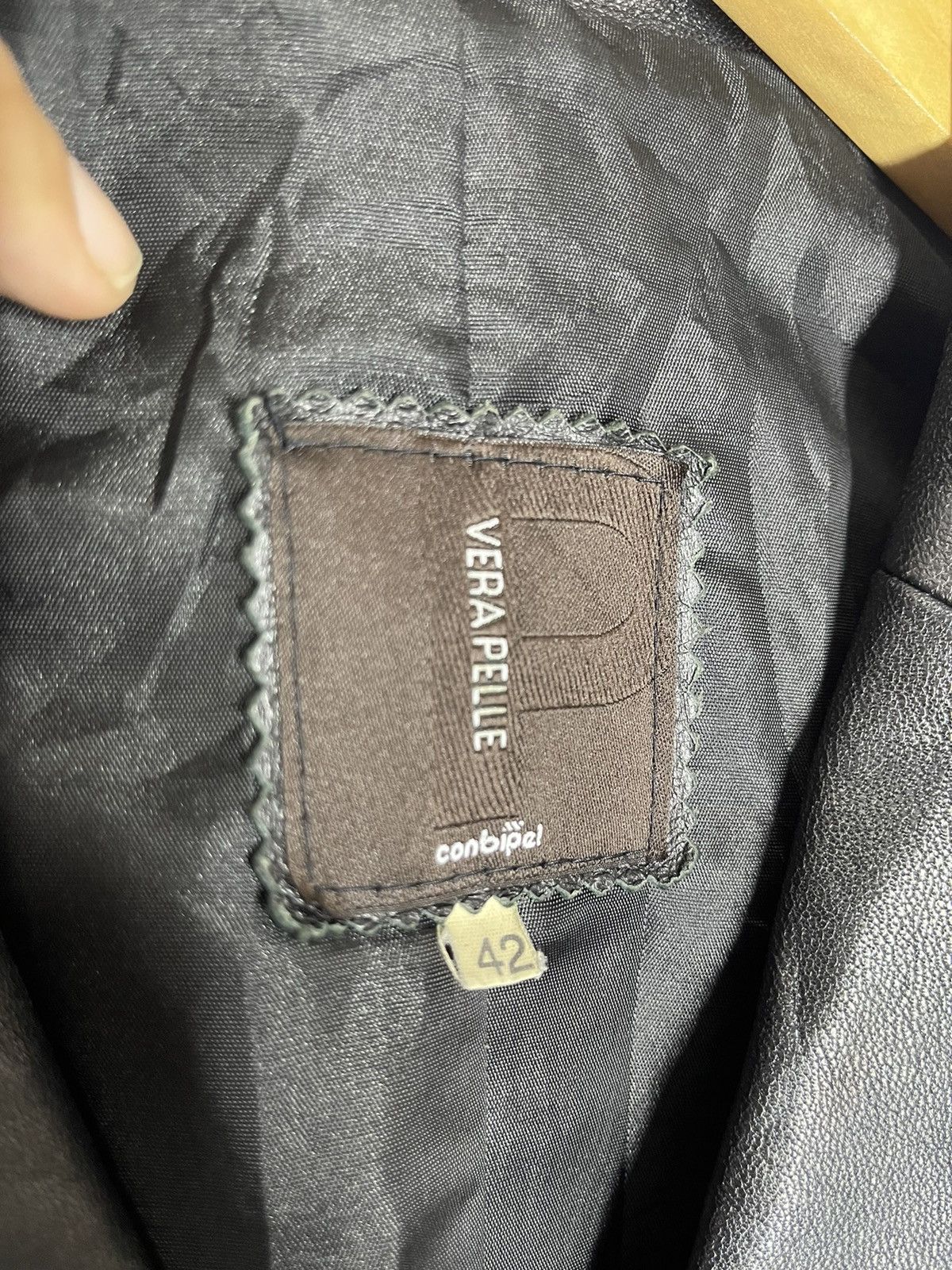 Vera Pelle × Vintage VINTAGE VERA PELLE LEATHER COAT 42 Size M / US 6-8 / IT 42-44 - 3 Thumbnail