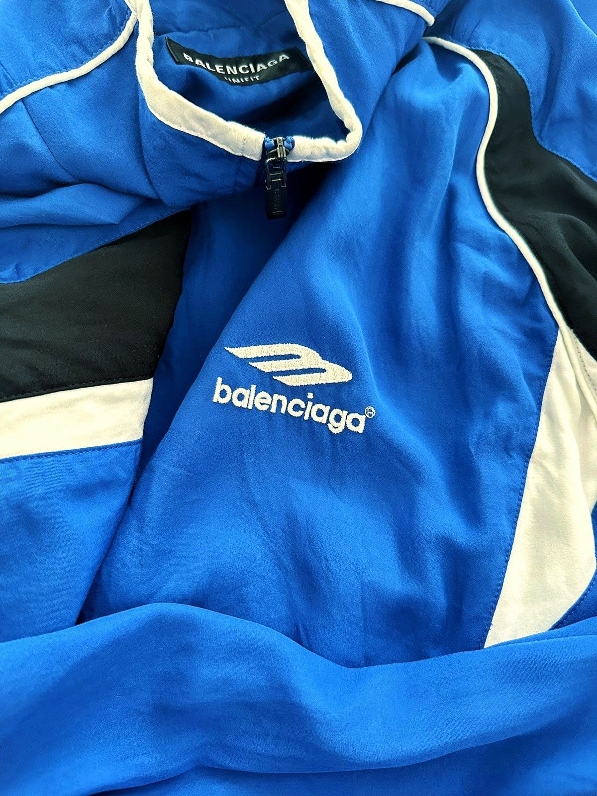 Balenciaga 3B Oversized Sport stop Windbreaker Blue Size US M / EU 48-50 / 2 - 2 Thumbnail