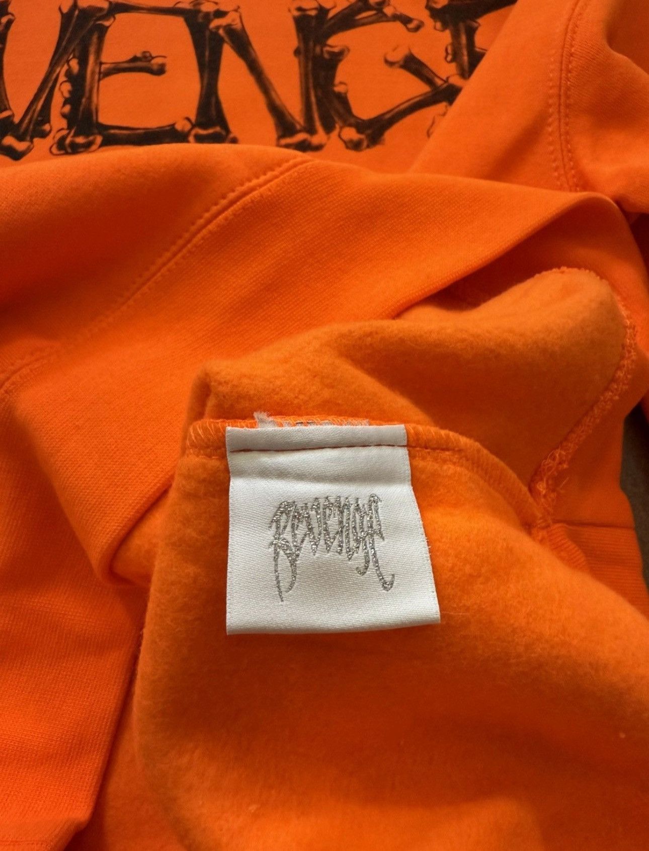 Revenge Revenge x Lil Durk Bones Hoodie Orange XL Size US XL / EU 56 / 4 - 7 Thumbnail