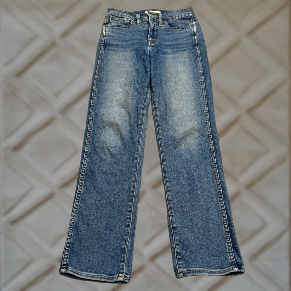 Madewell Madewell Roadtripper Jeans Womens 24 High Rise Denim Stovepipe Ankle Straight Size 42" / US 20 - 1 Thumbnail