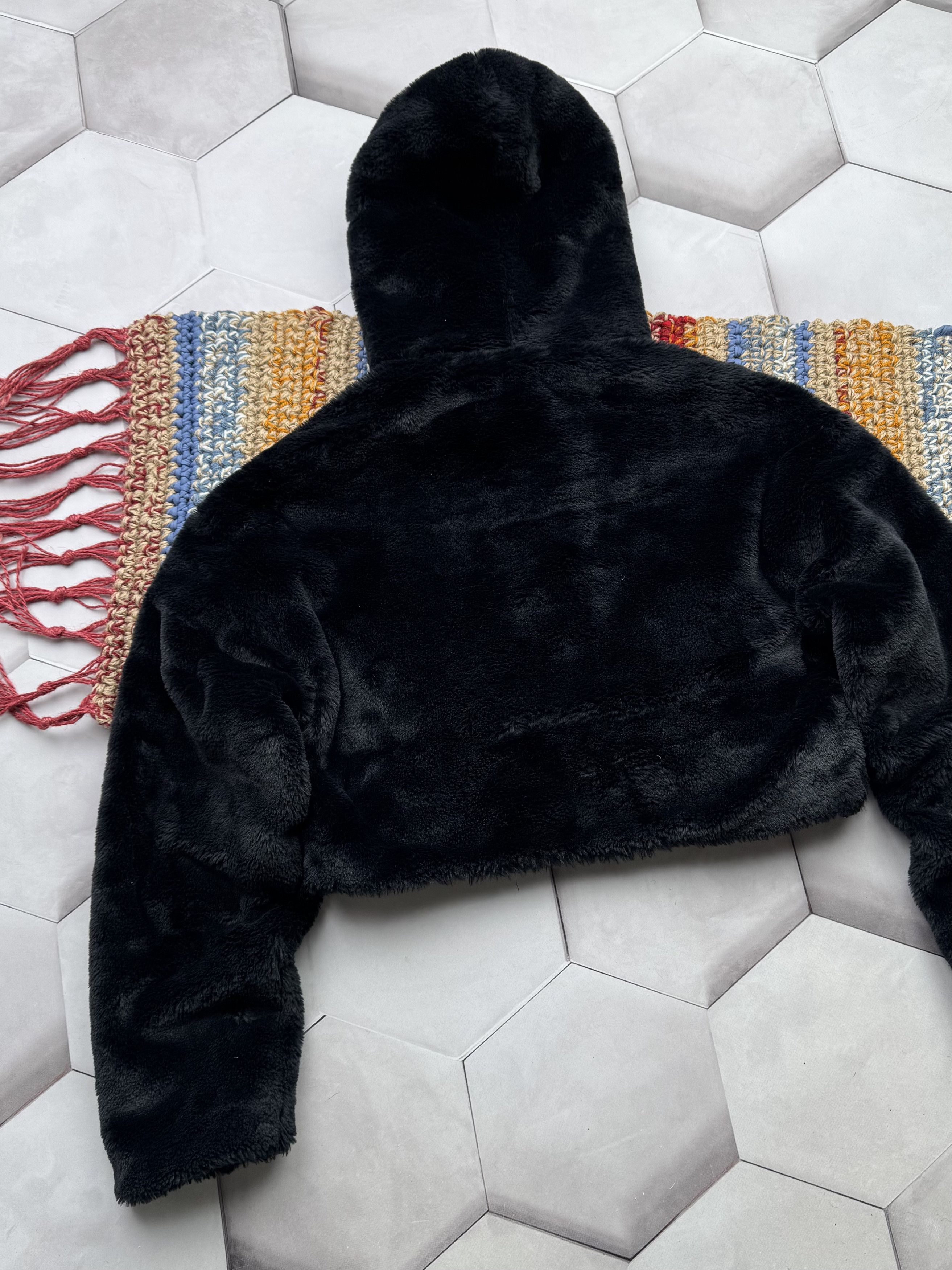 Vintage Vintage Cropped Faux Fur Hooded Jacket (E4) Size M / US 6-8 / IT 42-44 - 6 Thumbnail
