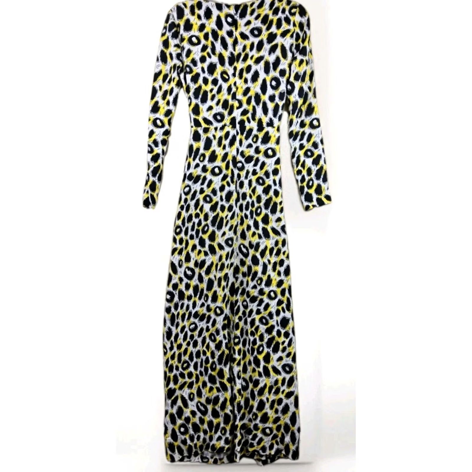Moschino Moschino Couture Milano Long Sleeve Tie Front Open Midriff Dress Size 6 Multicolor Maxi Women Also Open Midi? Size M / US 6-8 / IT 42-44 - 6 Thumbnail