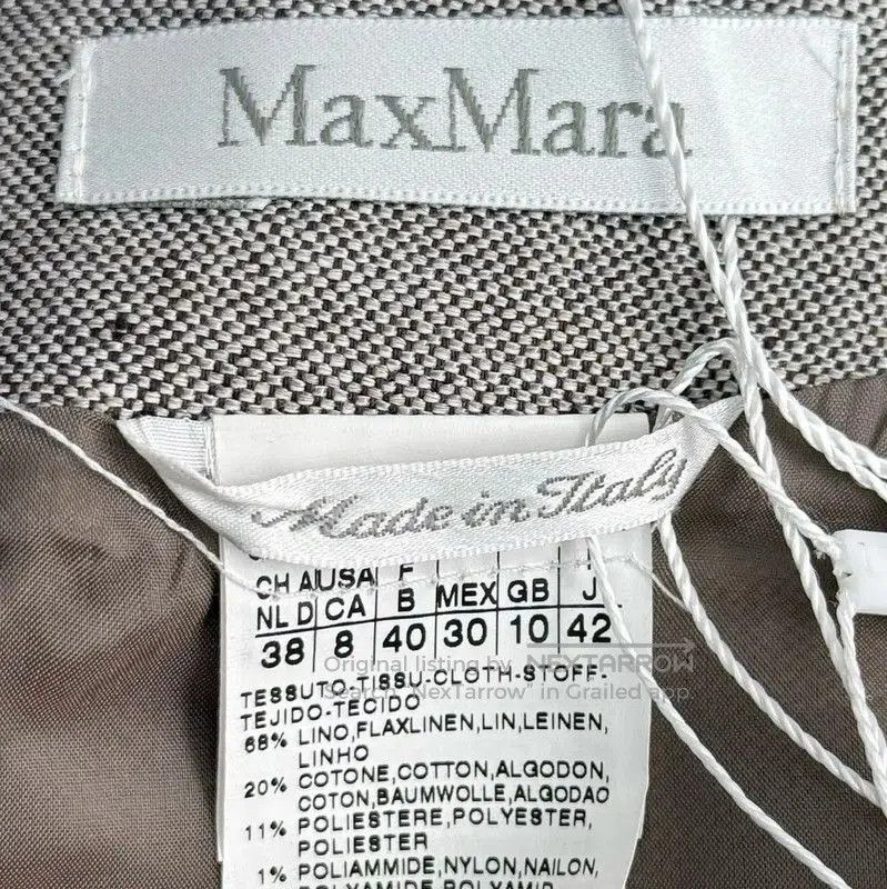 Max Mara MaxMara Gray Cotton-Blend Midi Skirt . Size 37" - 4 Thumbnail