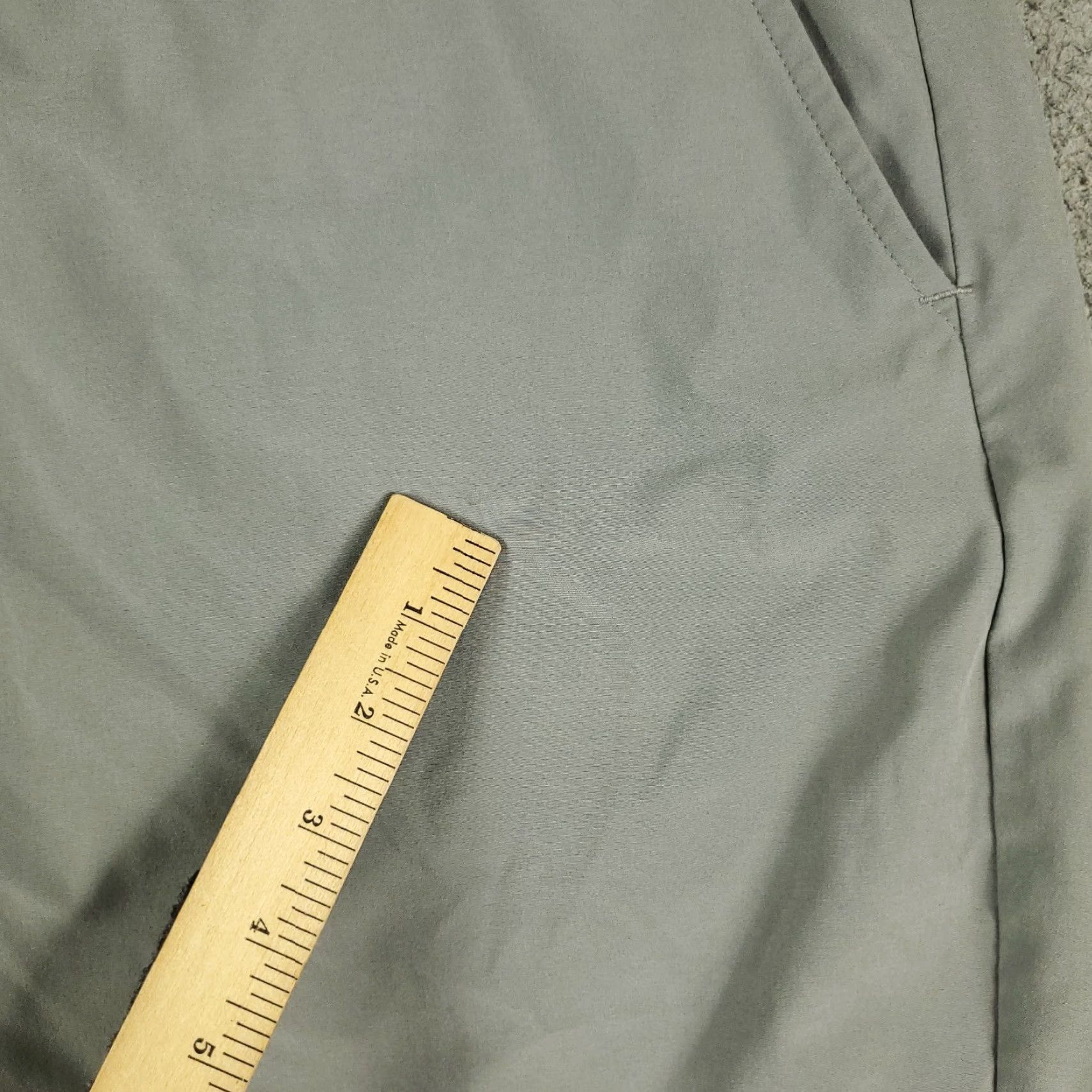 Adidas Adidas Shorts Mens 42 Gray Golf Casual Flat Front Chino Logo Pockets, Regular Fit, Polyester, ZIP, Solid, Size 42, Men Size US 42 / EU 58 - 7 Thumbnail