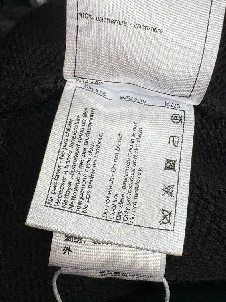 Chanel Chanel 20B black pearl letter logo long-sleeved short swea Size XS / US 0-2 / IT 36-38 - 6 Thumbnail