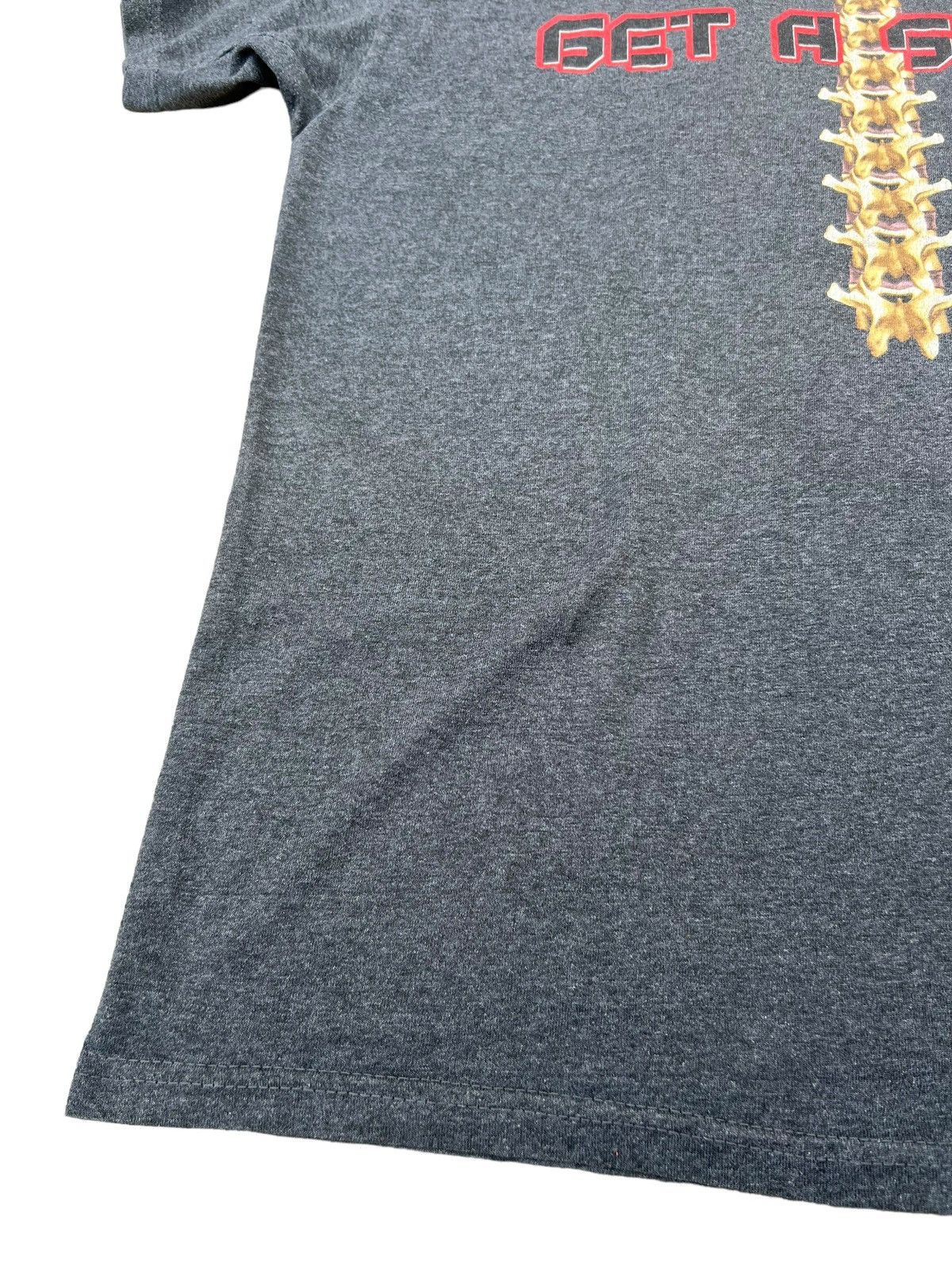 No Fear Vintage Y2K 00s No Fear GET A SPINE Grey tee Size US L / EU 52-54 / 3 - 16 Thumbnail
