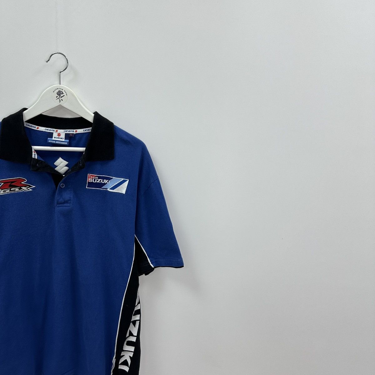 Vintage Vintage 90s Suzuki GSX Clinton Racing official polo y2k hype Size US XL / EU 56 / 4 - 3 Thumbnail