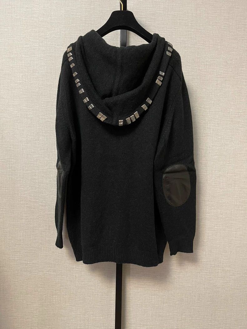 Saint Laurent Paris Saint Laurent Paris Black iron sheet decorated cardigan sw Size M / US 6-8 / IT 42-44 - 2 Thumbnail