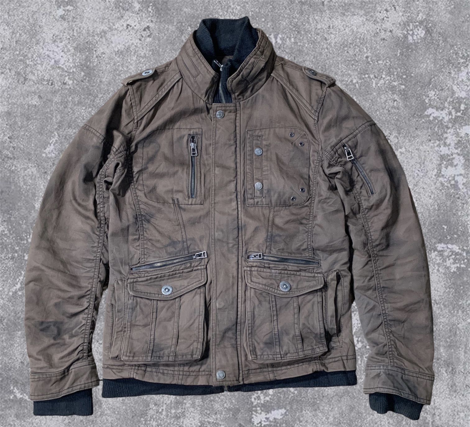 image of If Six Was Nine x In The Attic 2000S In The Attic Multi Pocket Zipper Bondage Jacket (Size Medium)