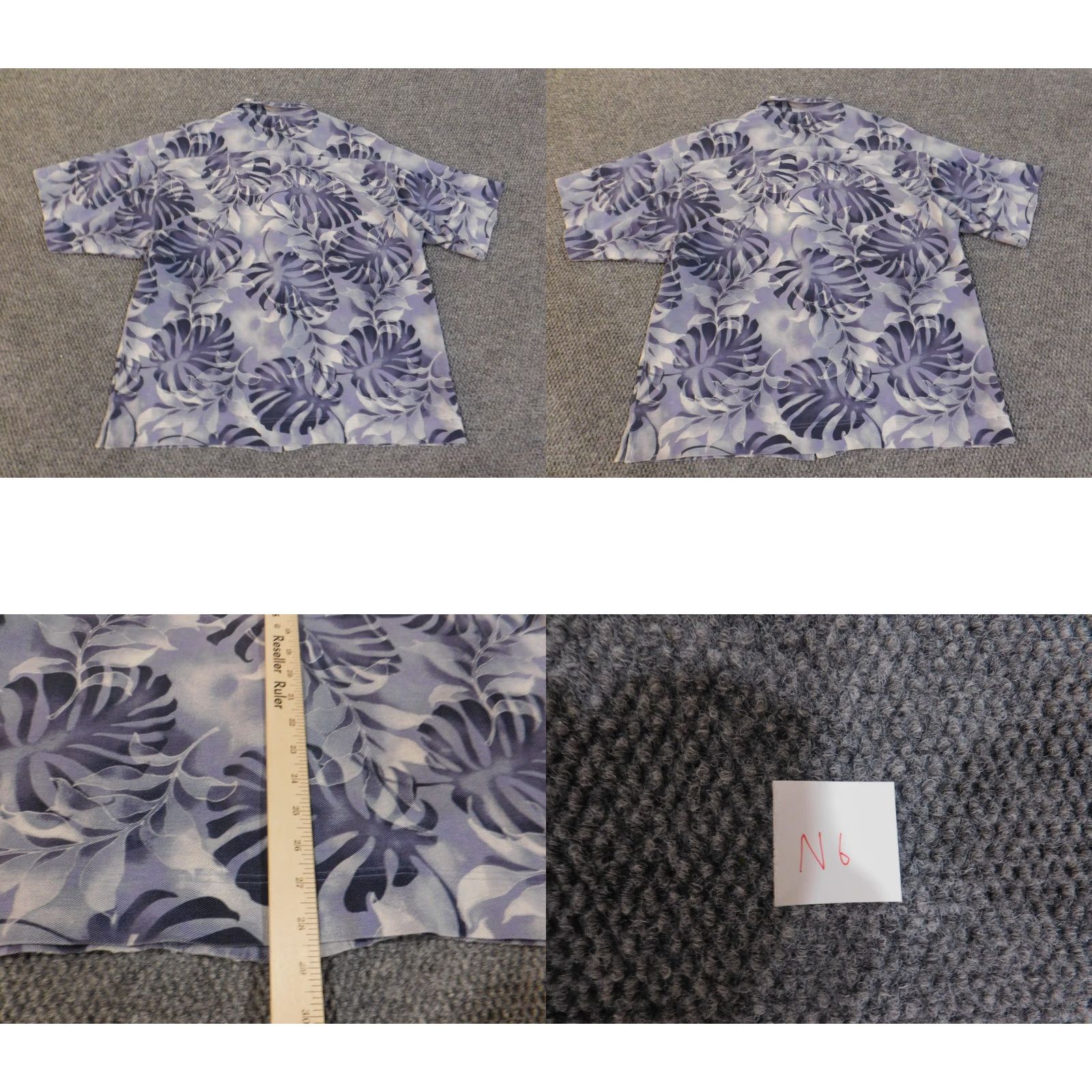 Tommy Bahama Tommy Bahama Shirt L Purple Floral Hawaiian Button-Up Casual Island Vintage Men's Size US L / EU 52-54 / 3 - 8 Thumbnail