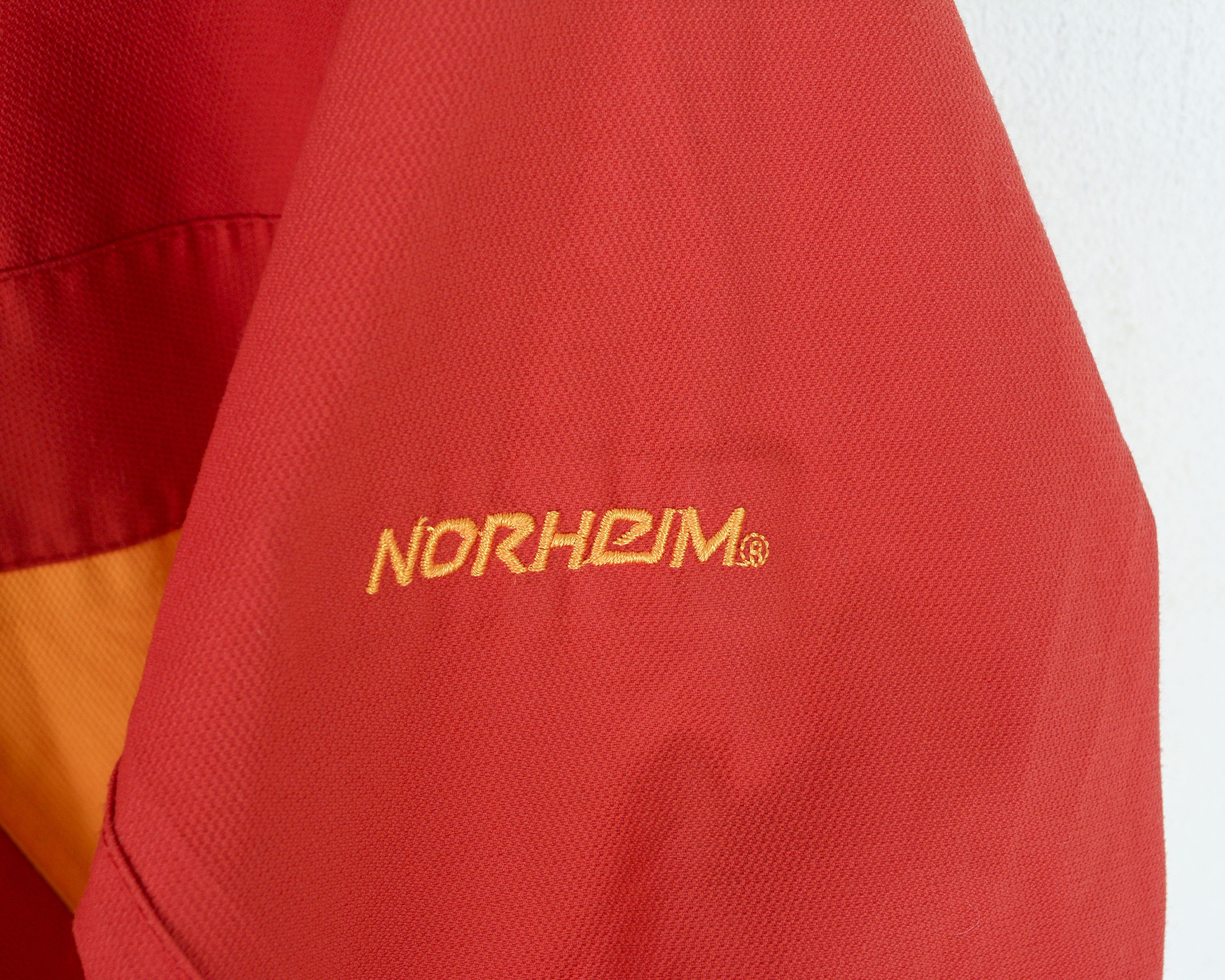 Designer NORHEIM Women UK12 Hooded Rainproof Jacket Red Yellow Coat M Size M / US 6-8 / IT 42-44 - 6 Thumbnail