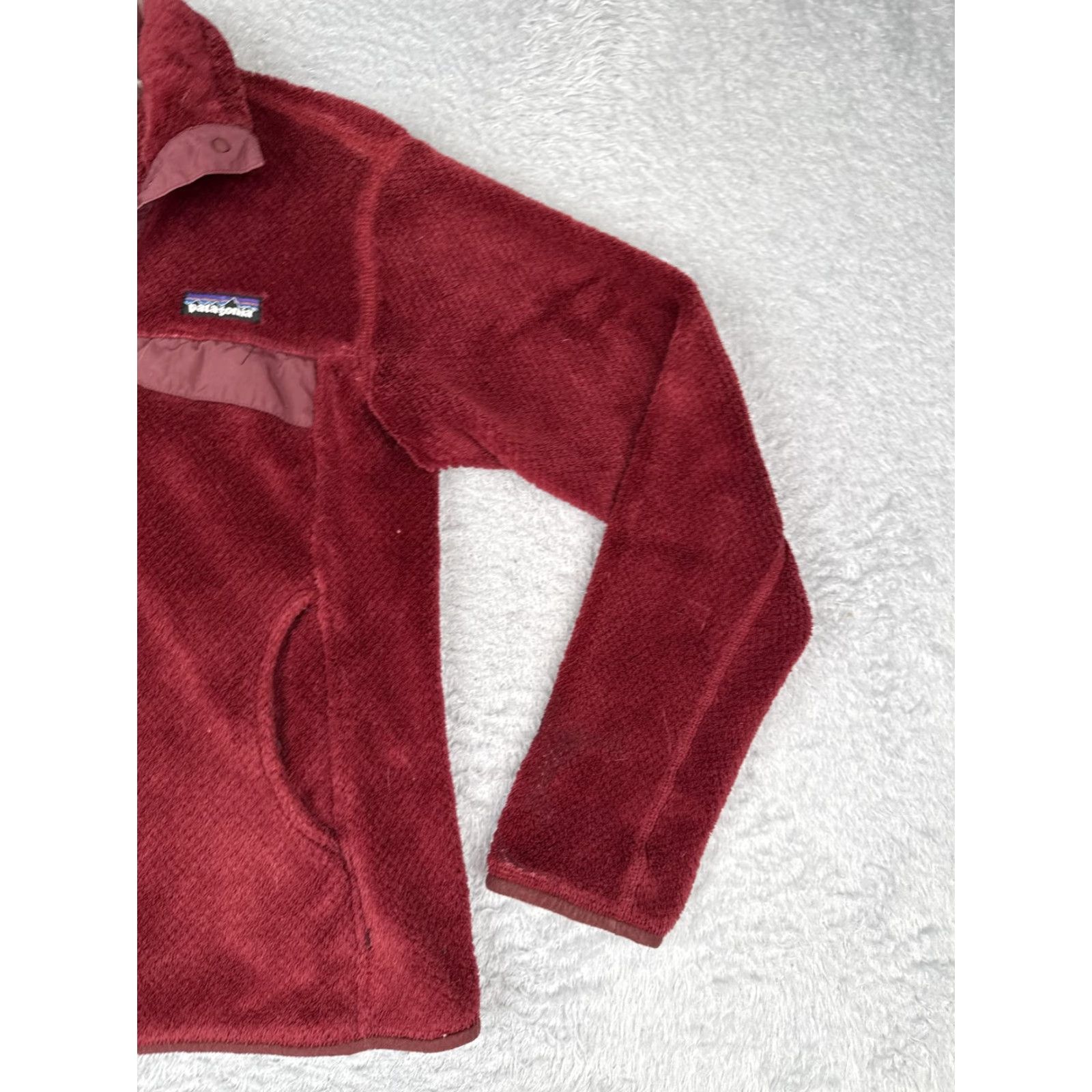 Patagonia Patagonia Jacket Womens Medium Red Fleece Snap Pullover Pockets Outdoor Hiking Size M / US 6-8 / IT 42-44 - 2 Thumbnail