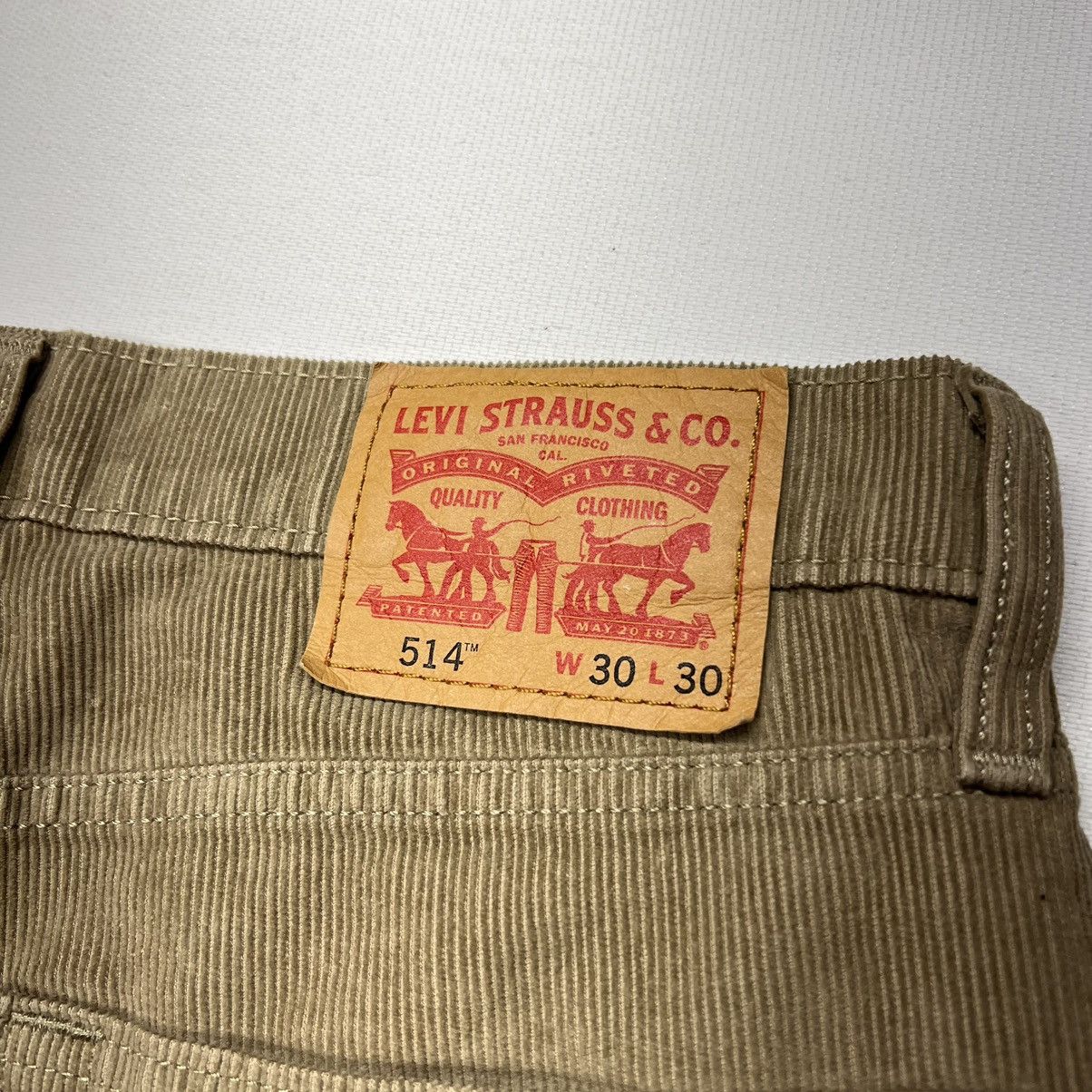 Levi's Levis 514 Corduroy Pants Beige Khaki Straight Fit Casual Size US 30 / EU 46 - 12 Thumbnail