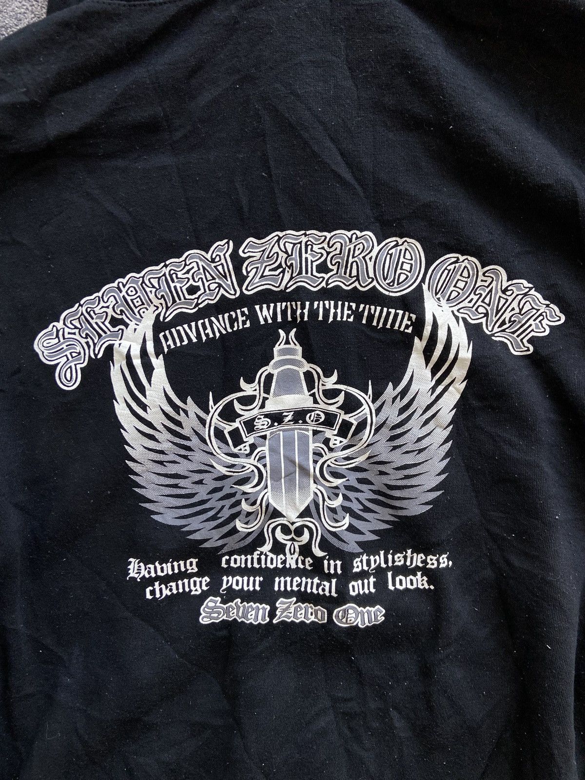 Japanese Brand SevenZeroOne Poems Tribal Logo Hoodie Size US XL / EU 56 / 4 - 12 Thumbnail