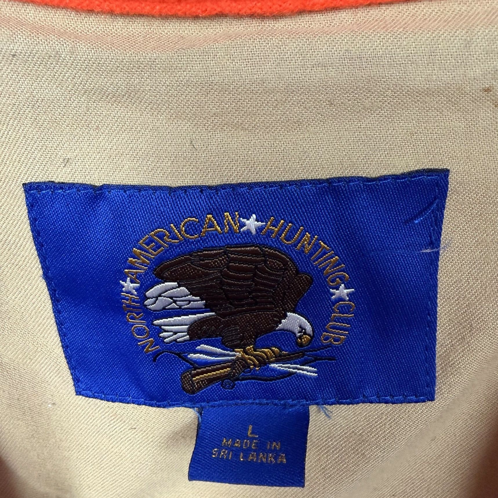 Vintage VINTAGE North American Hunting Club Life Member Vest Mens L Orange Quilted Crewneck Snap Pocketed Gamebag 00s Size US L / EU 52-54 / 3 - 5 Thumbnail