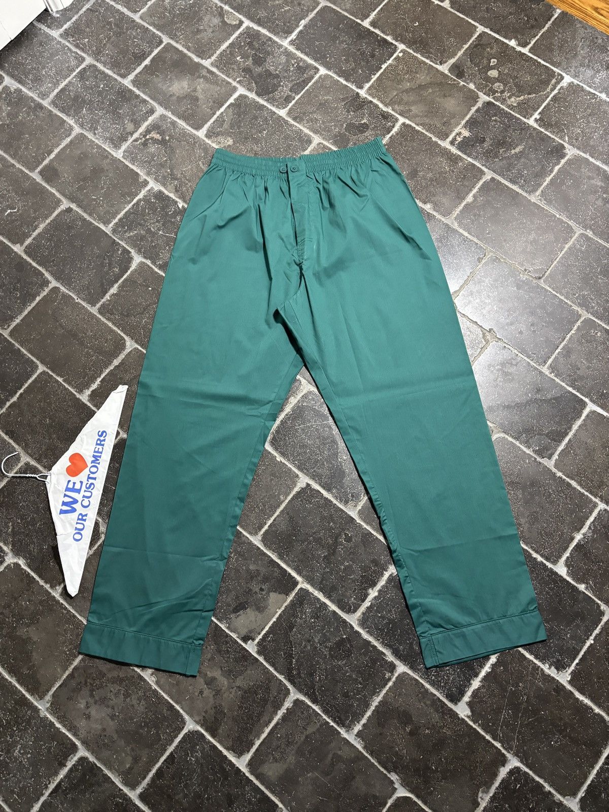 Vintage 1990s Vintage Pajamas Set Dark Green Matching 2 Piece Suit Size US 34 / EU 50 - 7 Thumbnail