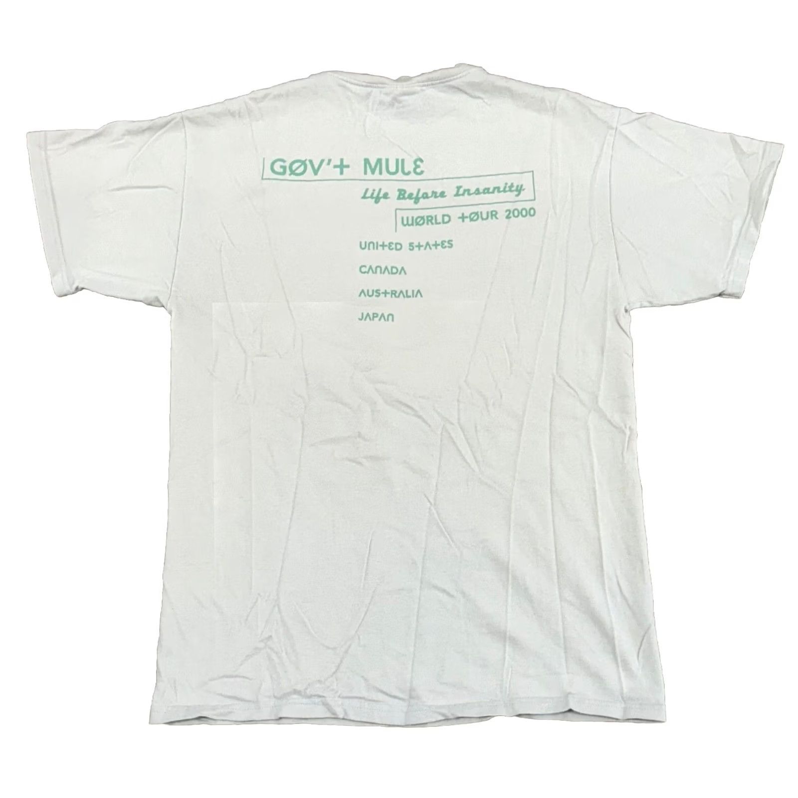 Hanes VINTAGE Hanes Gov’t Mule Life Before Insanity 2000 Tour T Shirt Unisex Adults M Beige Short Sleeve Crew Neck Graphic Print RARE Size US M / EU 48-50 / 2 - 2 Thumbnail