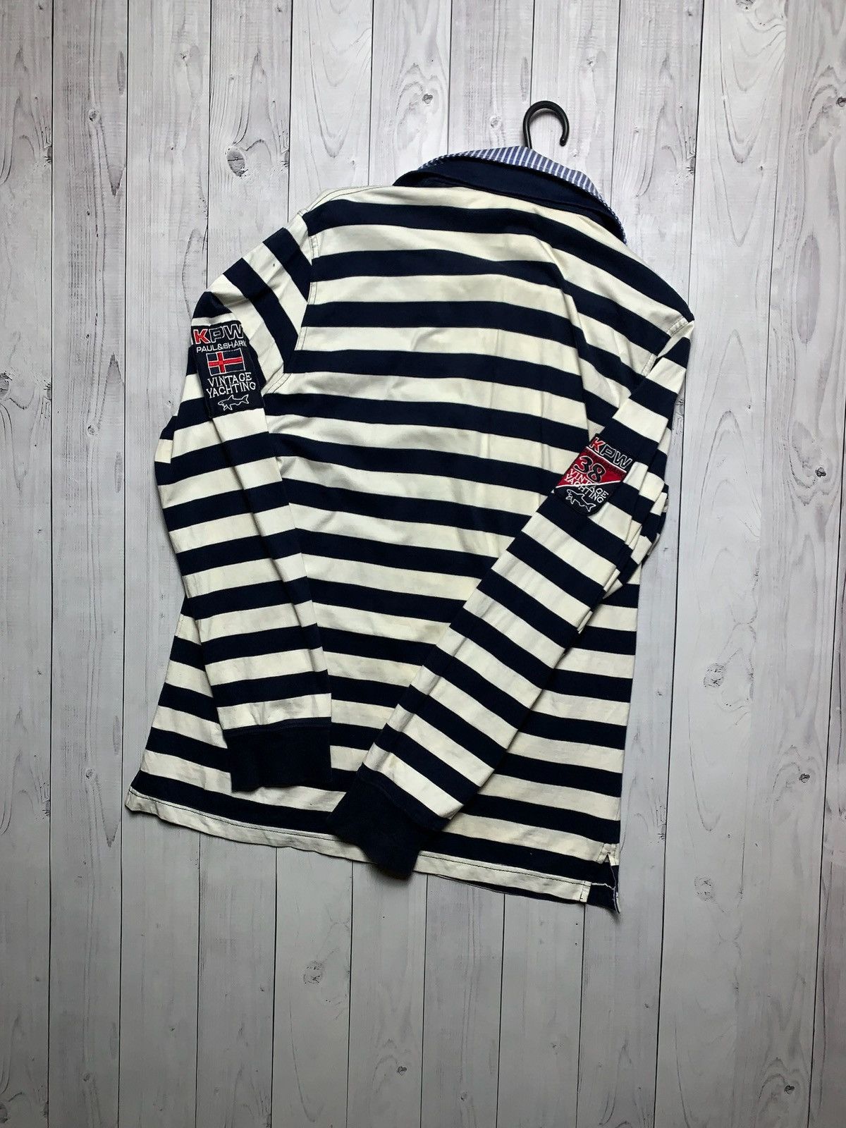 Paul & Shark × Vintage Vintage Paul Shark striped jersey rugby size M/L Size US M / EU 48-50 / 2 - 11 Thumbnail