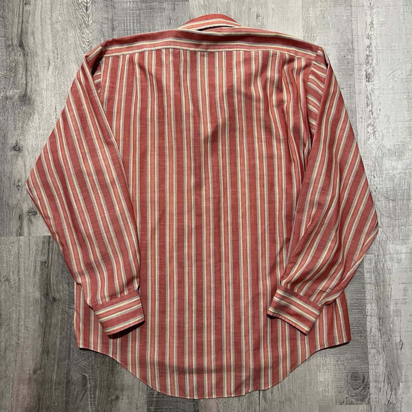 Towncraft VTG 50s 60s Pennys Red Multicolor Striped Button Shirt L Size US L / EU 52-54 / 3 - 2 Thumbnail