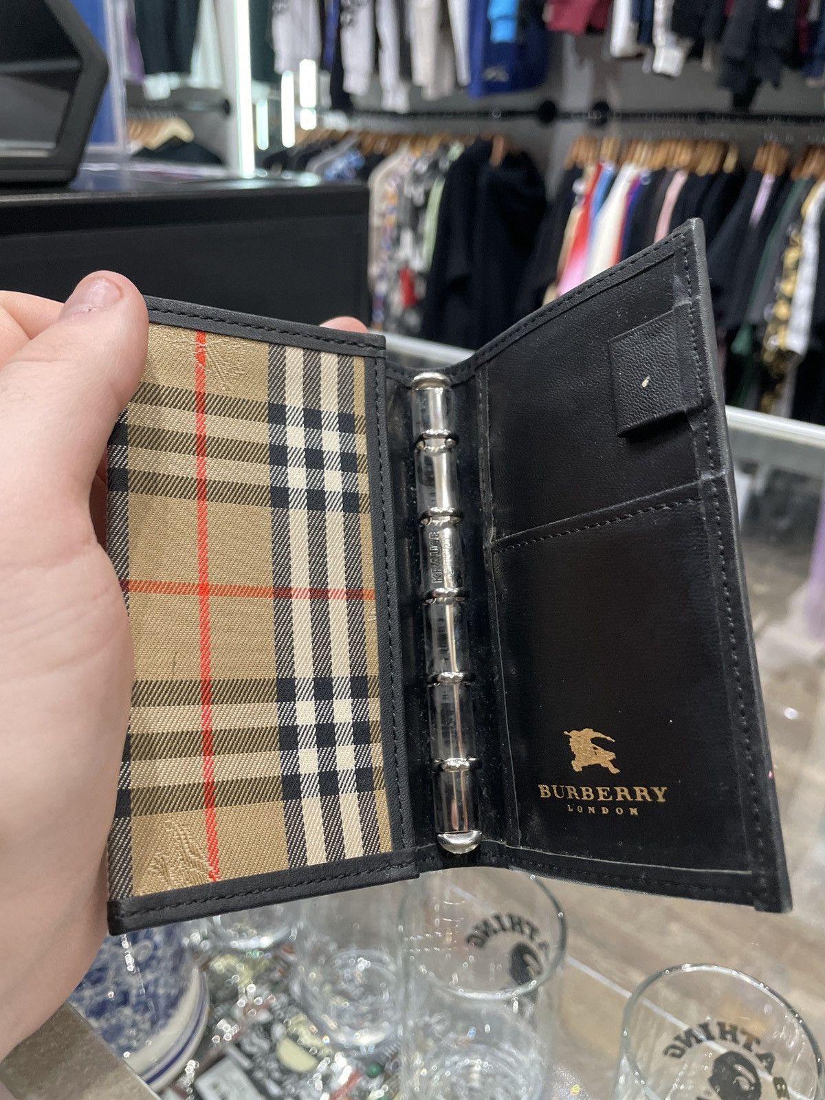 Burberry Burberry Nova Check Bi Fold Leather Agenda Size ONE SIZE - 2 Thumbnail