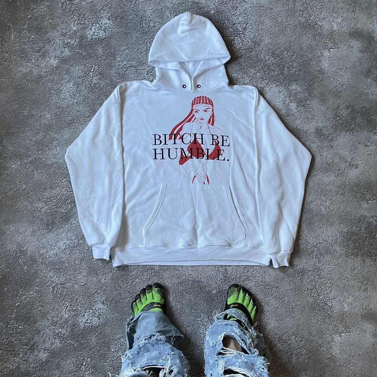 Vintage Vintage Y2K Graphic Hoodie Cream Oversized Streetwear Drip M Size US M / EU 48-50 / 2 - 1 Thumbnail