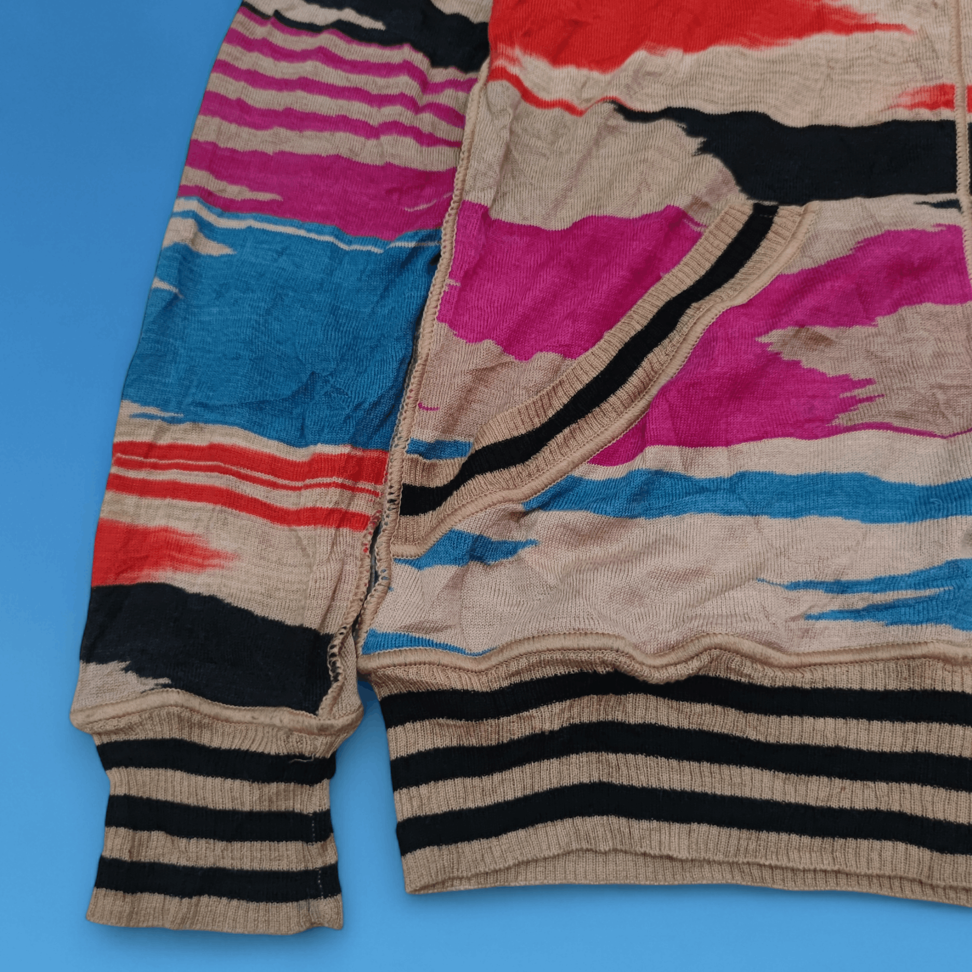 Missoni Rare!! Missoni Nice Design Wool Zip Hoodie Size M / US 6-8 / IT 42-44 - 7 Thumbnail