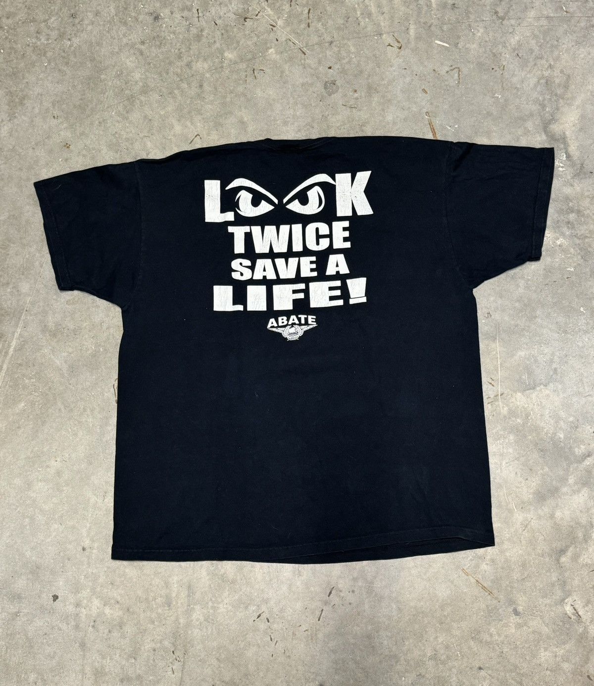 No Fear 00s Abate Look Twice Save a Life! No Fear Eyes Biker Grunge Size US XXL / EU 58 / 5 - 1 Thumbnail