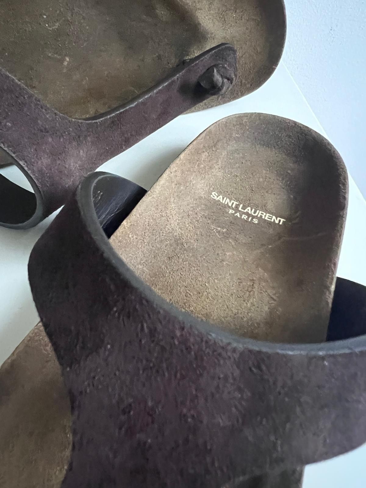 Saint Laurent Paris New Saint Laurent Fabrice men sandals IT43.5/US 10.5/UK 9.5 Size US 10.5 / EU 43-44 - 13 Thumbnail