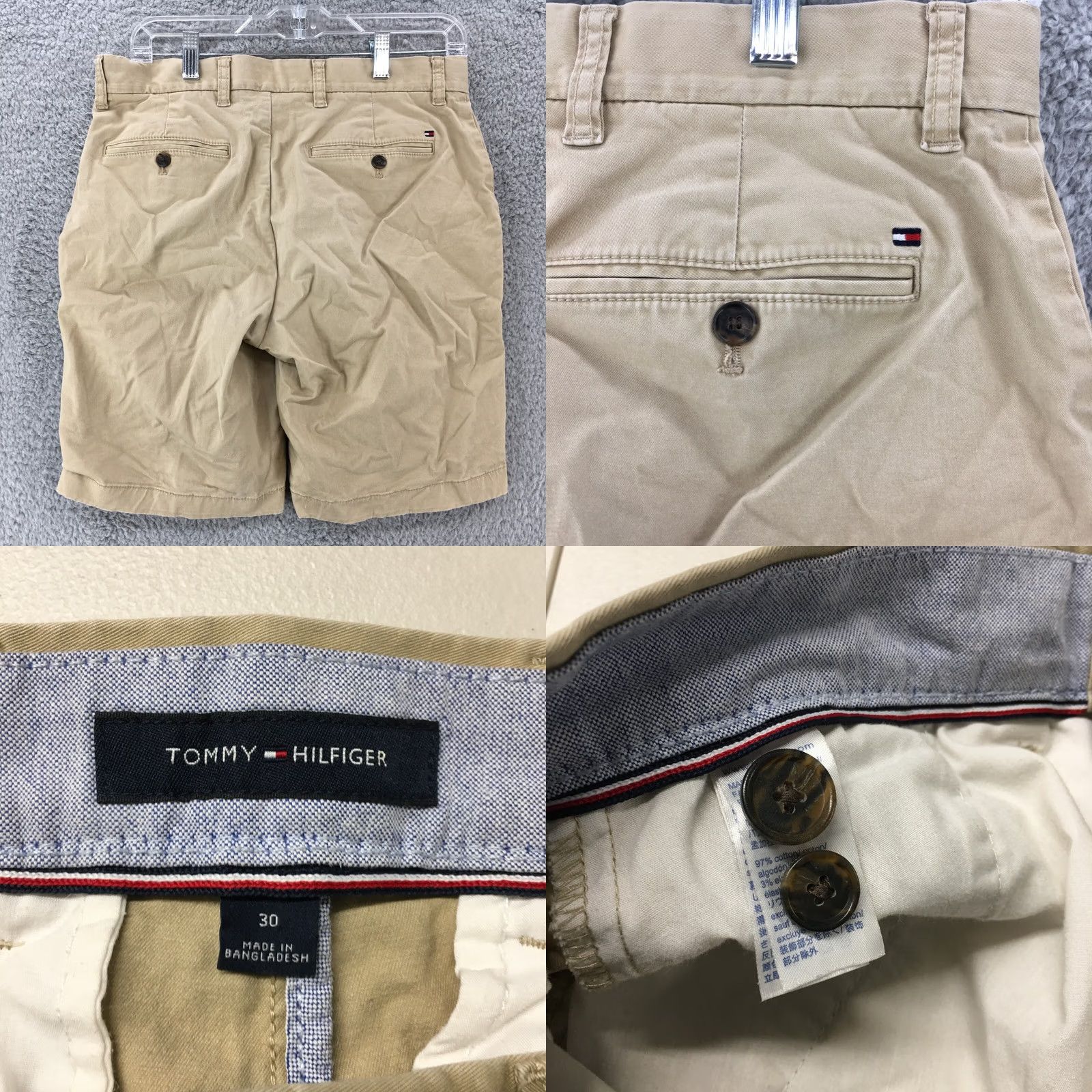 Tommy Hilfiger Tommy Hilfiger Chino Shorts Mens 30 Beige Mid Rise Zip Fly Flat Front Casual Size US 30 / EU 46 - 8 Thumbnail