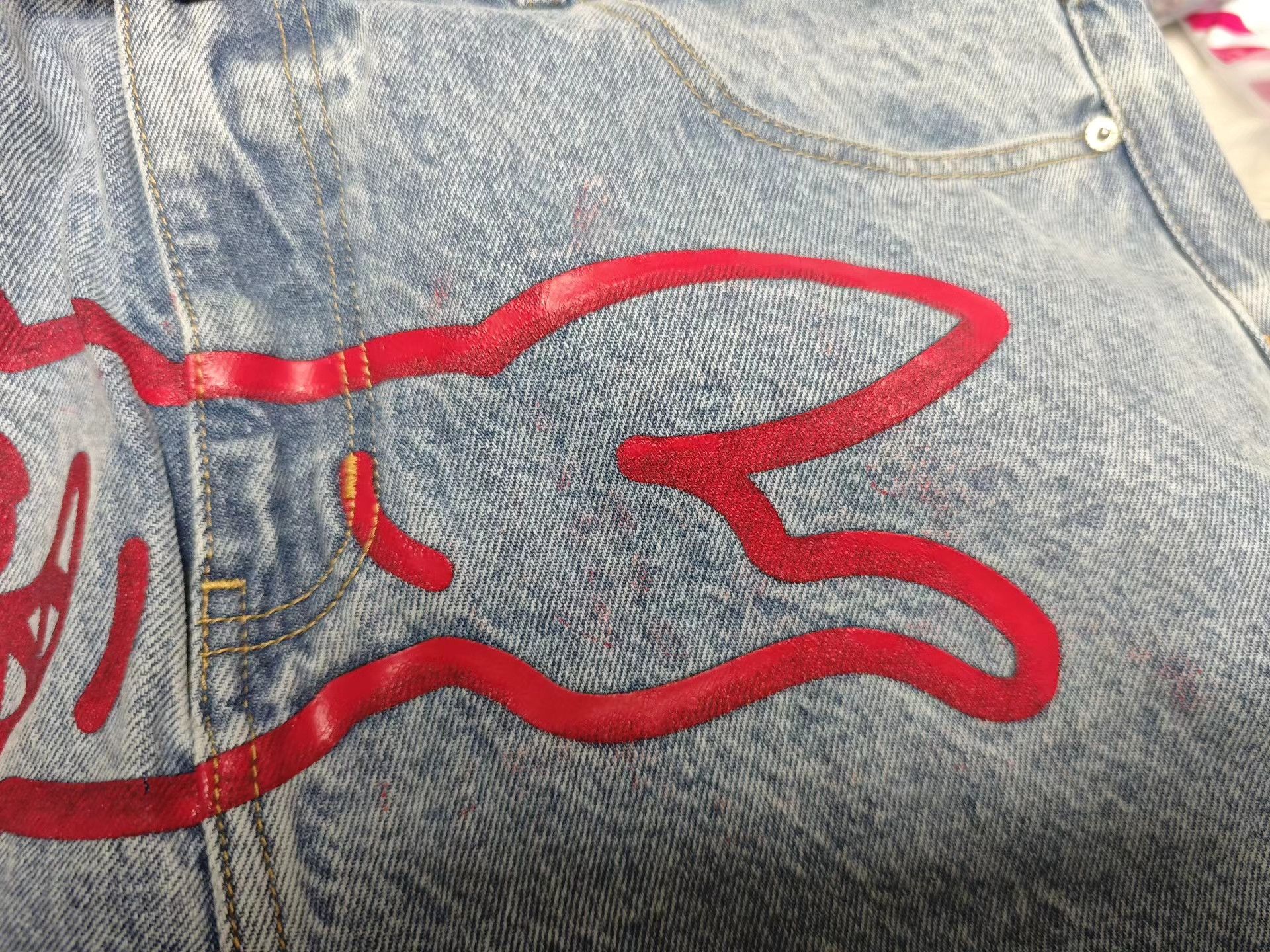 Billionaire Boys Club Billionaire Boys Club Flying Dog Jeans Size US 34 / EU 50 - 4 Thumbnail