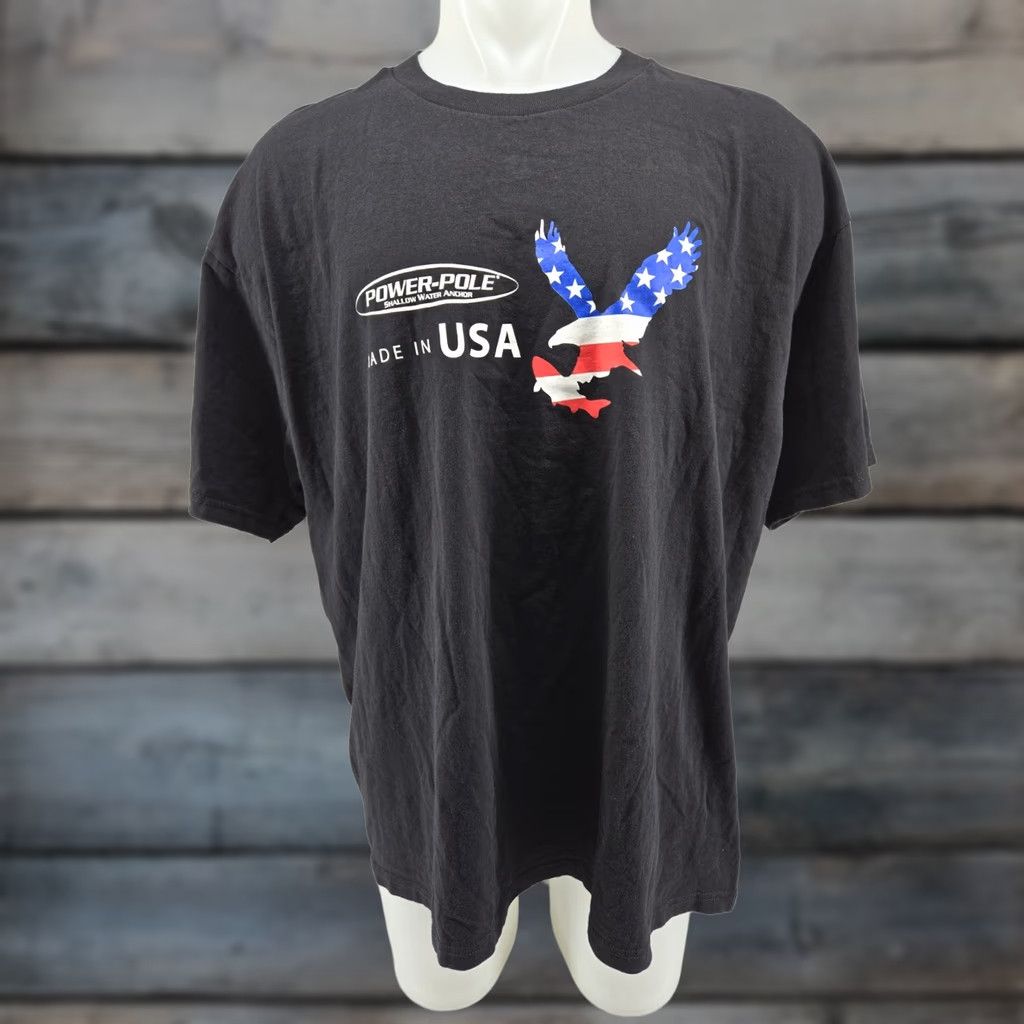 Poler VINTAGE Bayside Power Pole Shallow Water Anchor Shirt 2XL Black USA Bayside Shirt Men Short Sleeve T-Shirt USA 2XL Mens Size US XXL / EU 58 / 5 - 1 Thumbnail