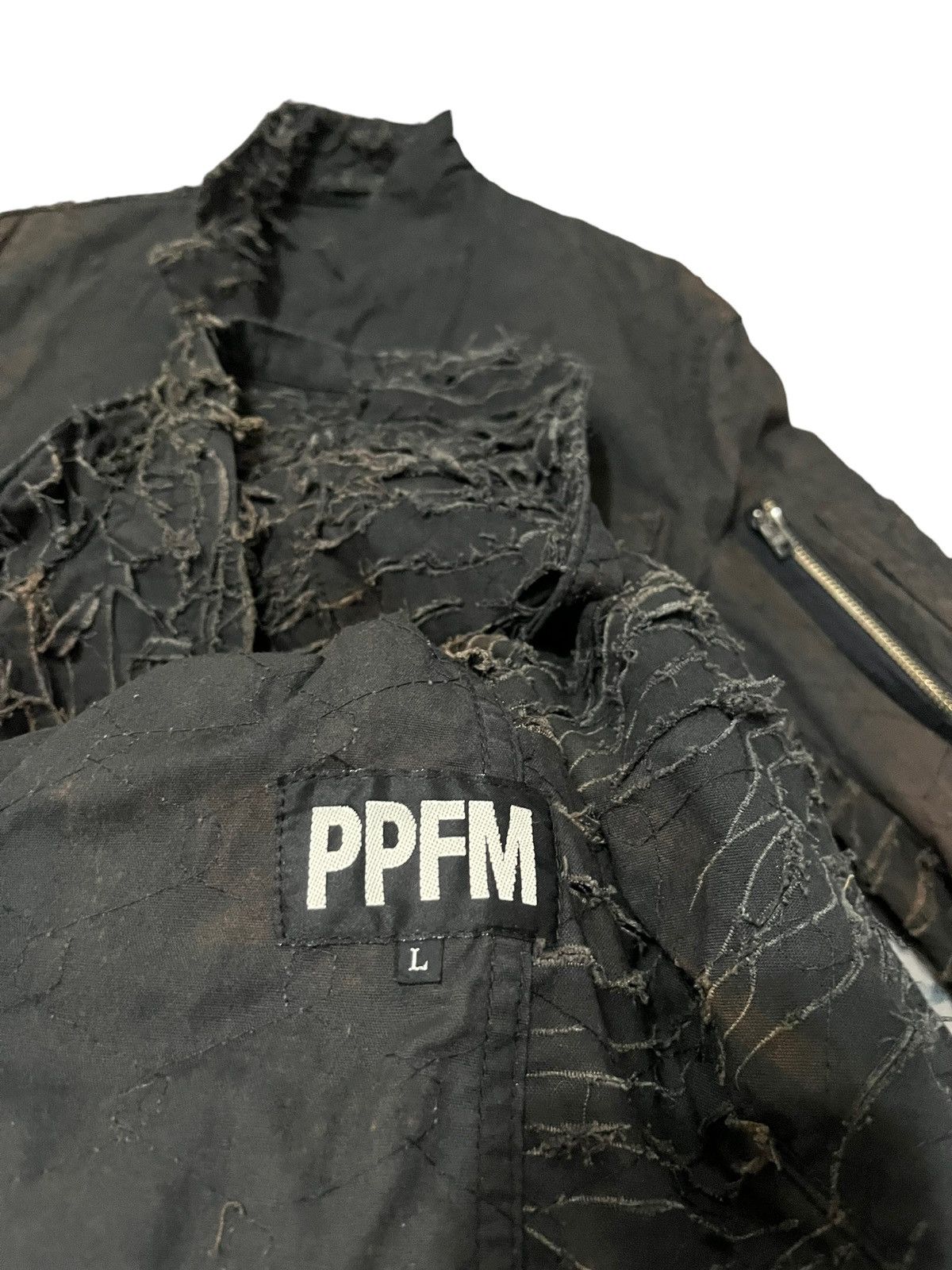 Japanese Brand × PPFM A Vintage Distressed Scab Faded Smoke Faded Jacket Size US L / EU 52-54 / 3 - 17 Thumbnail