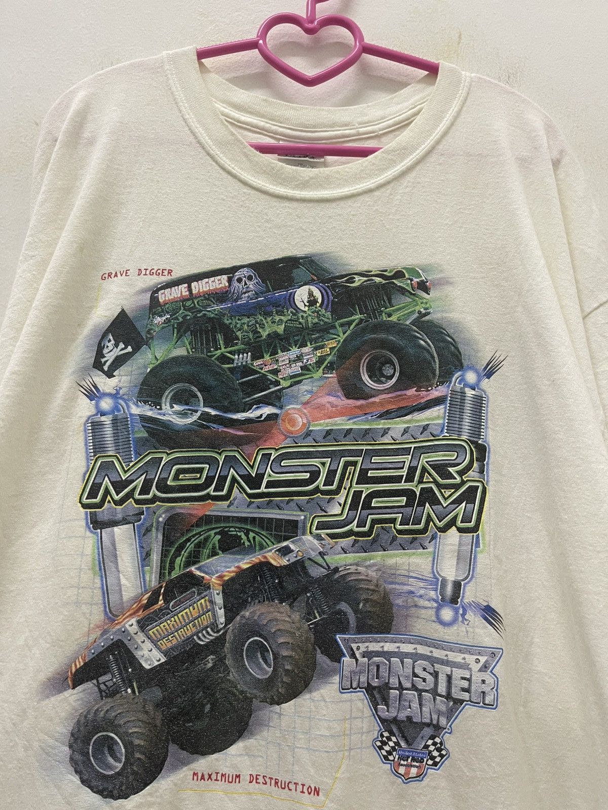 Vintage Rare Vintage MONSTER JAM US Hot Rod Association Size US XL / EU 56 / 4 - 2 Thumbnail