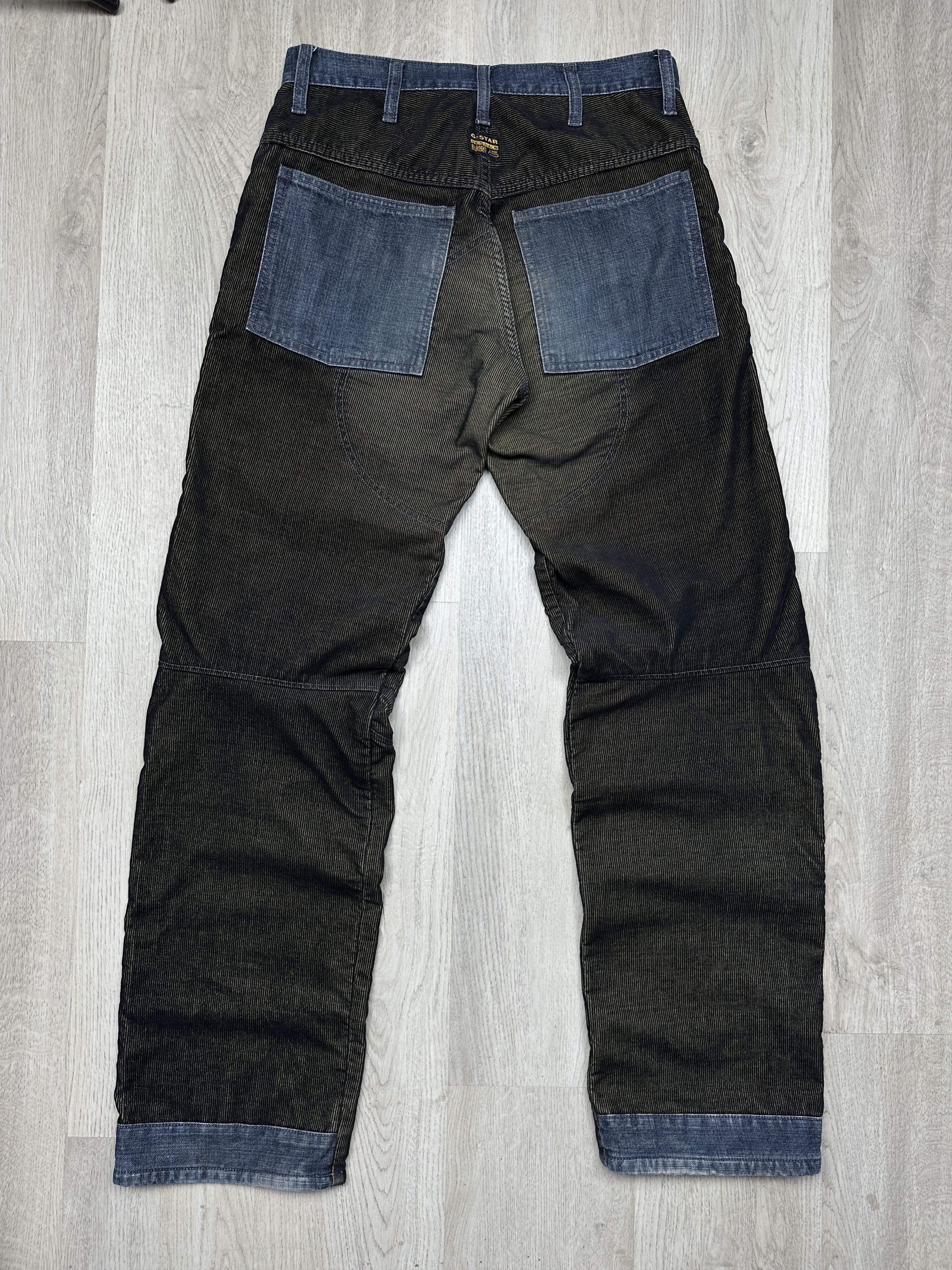 G-Star G Star Raw Elwood Corduroy Denim Pants Jeans Double Knee Size US 30 / EU 46 - 4 Thumbnail