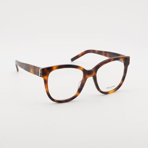 Saint Laurent Paris Saint Laurent SLM97 003 Eyeglasses Havana 54mm Square Frame Size ONE SIZE - 1 Thumbnail
